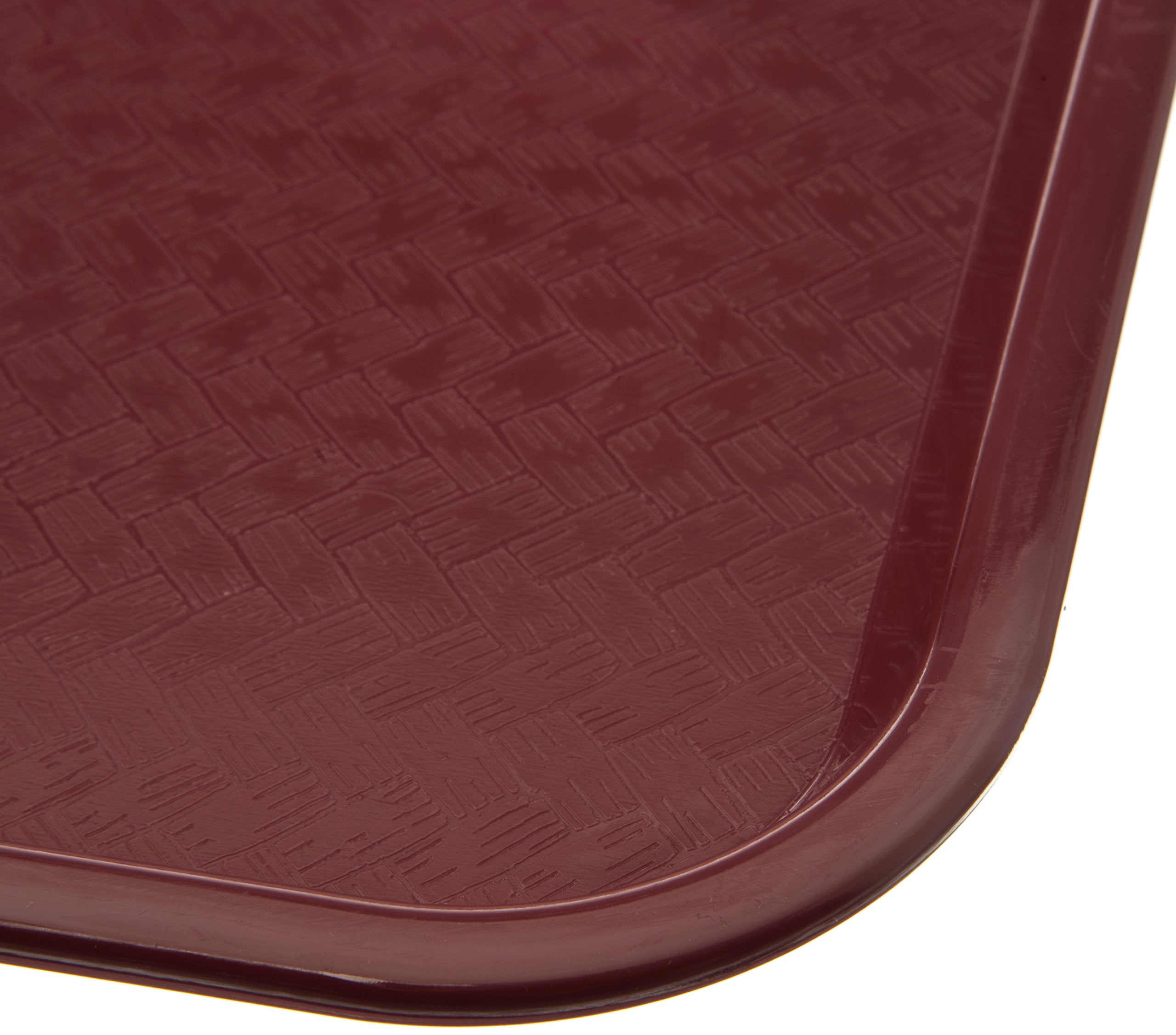 Carlisle Foodservice Products Ct121661 Caf   Standard Cafeteria / Fast Food Tray, 12'' X 16'', Burgundy