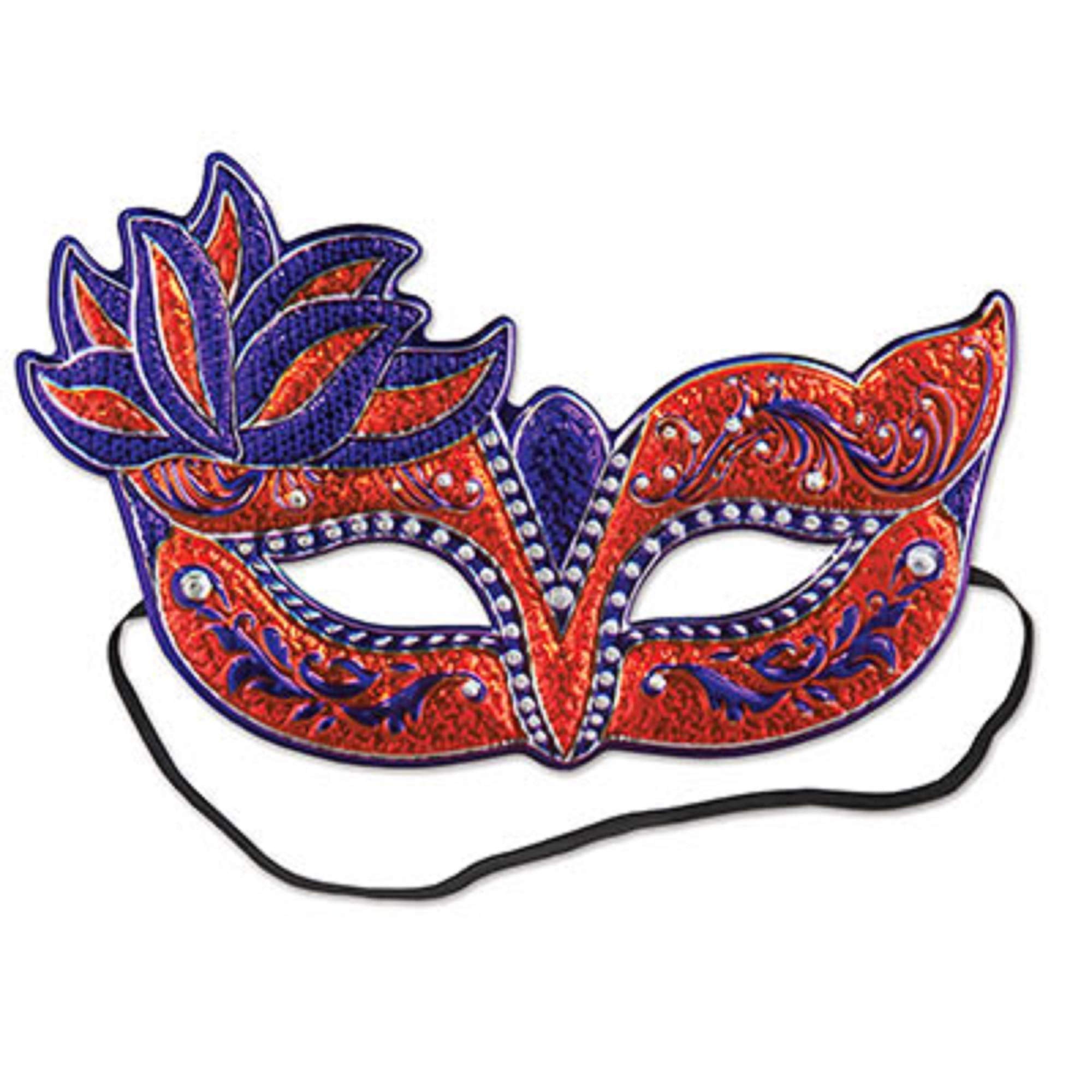 Beistle Costume Mask - Purple and Orange