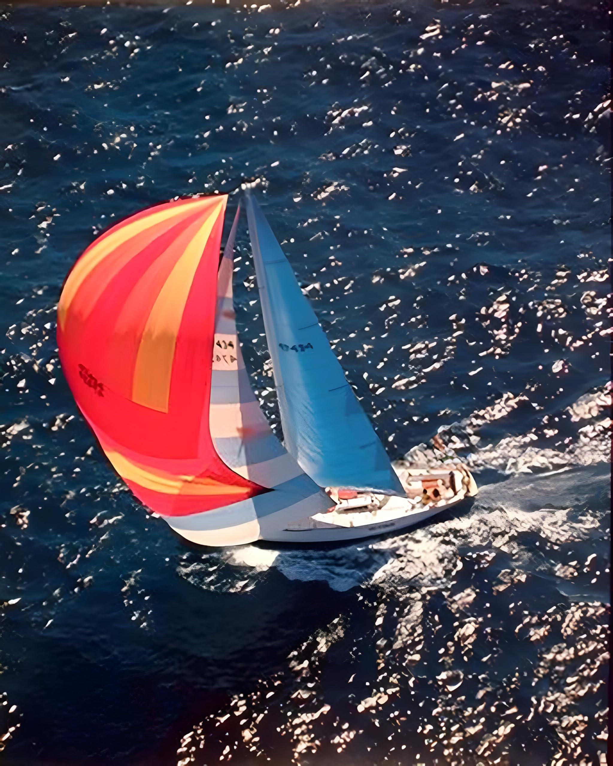 Nautical Sailboat Ocean Boating Seascape Nature Scenic Wall Decor Art Print Poster (16X20)