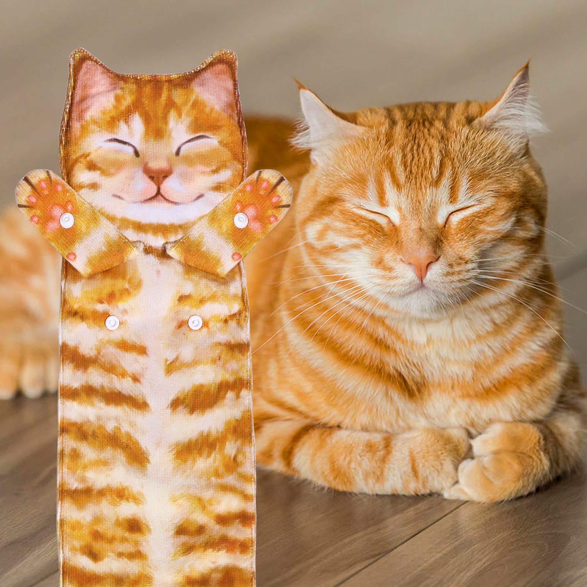 Daisyjoy Cat Funny Hand Towels For Bathroom Kitchen - Cute Decorative Cat Decor Hanging Face Towels-Unique Mothers Day Valentine