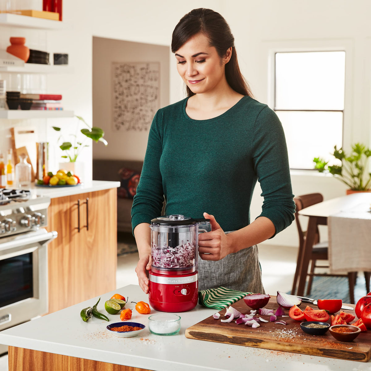 KitchenAid Cordless 5 Cup Food Chopper - KFCB519, Empire Red ...