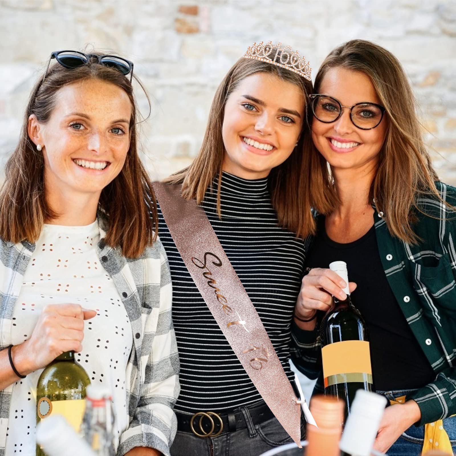 16Th Birthday Crown And Sash Kit-  ''Sweet 16 ''Birthday Decorations 16Th Birthday Party Gifts Birthday Party Supplies For Girls