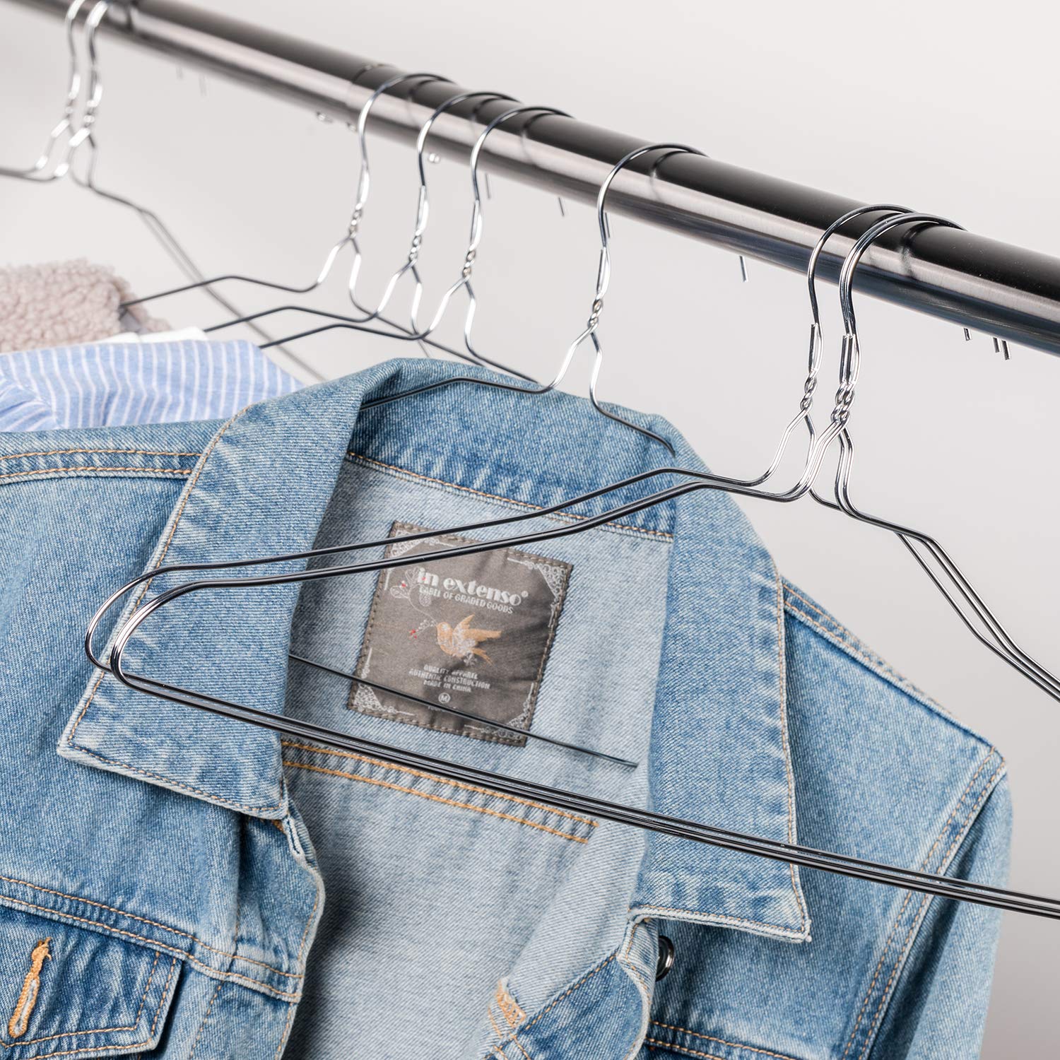 Mr. Pen- Wire Hangers  10 Pack  Metal Hangers  Wire Hangers for Clothes  Wire Coat Hangers  Metal Clothes Hanger  Silver Hangers  Shirt Hangers  Slim Hangers  Thin Hangers  Standard Hangers
