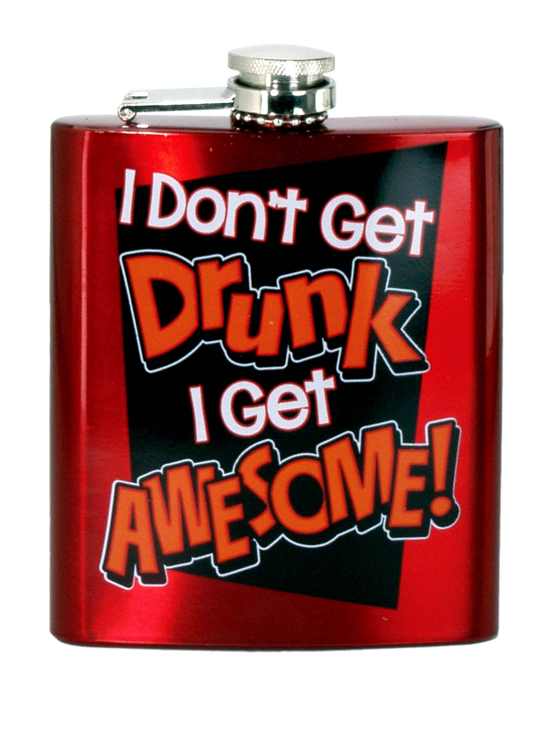 Spoontiques Hip Flask, I Dont Get Drunk