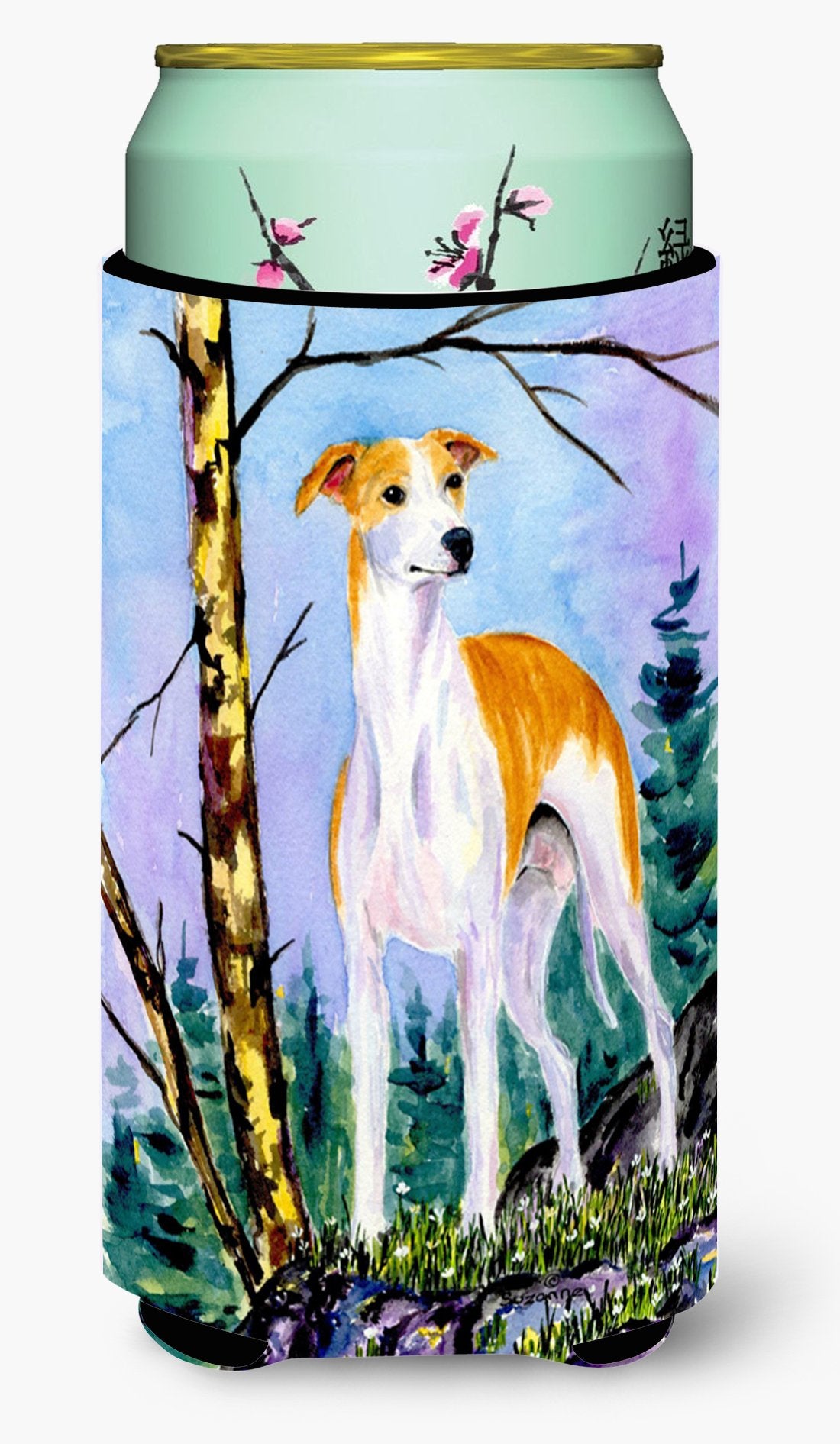 Caroline'S Treasures Ss8662Tbc Whippet Tall Boy Hugger Can Cooler Sleeve Hugger Machine Washable Drink Sleeve Hugger Collapsible