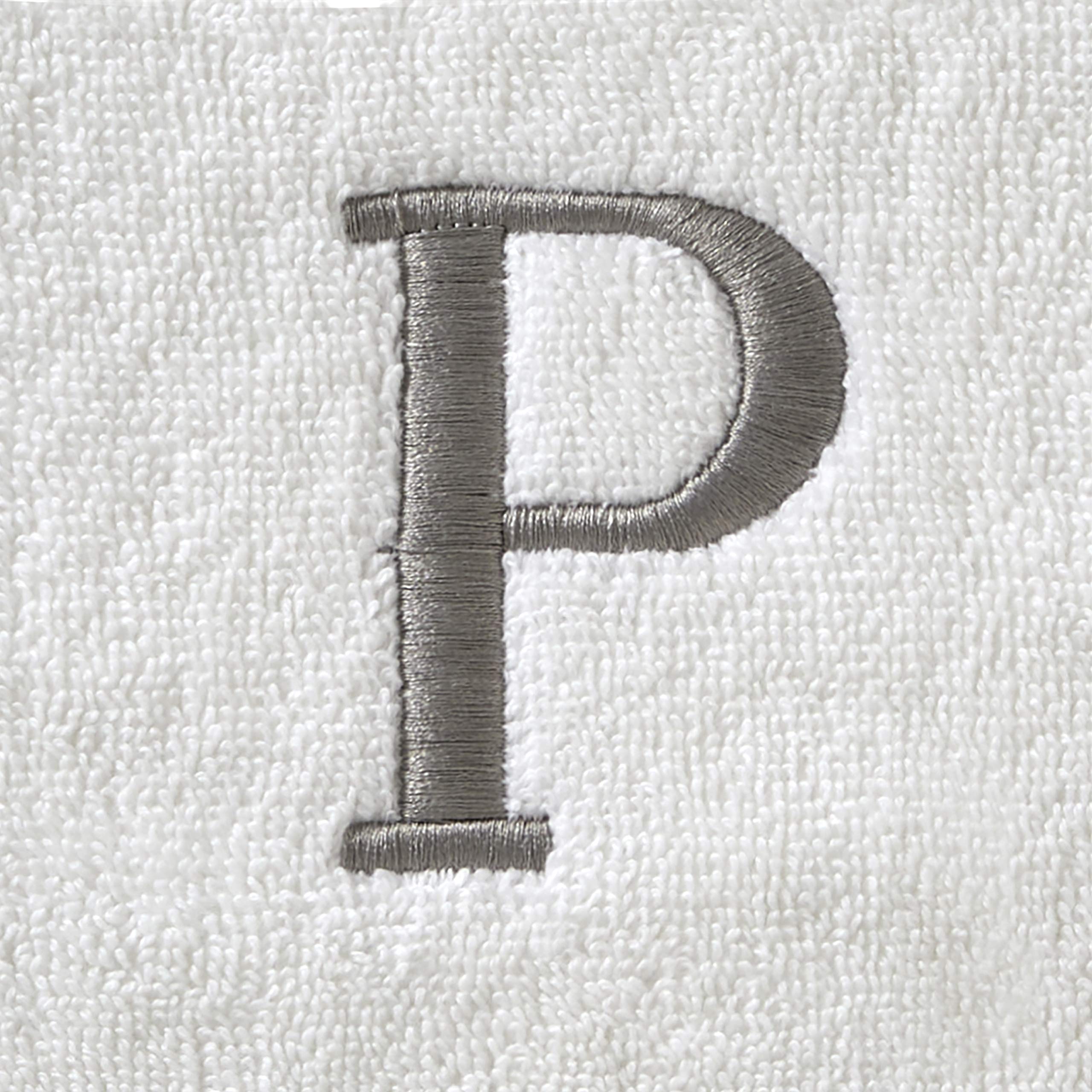 Skl Home Casual Monogram Bath Towel, P, 28X54, White