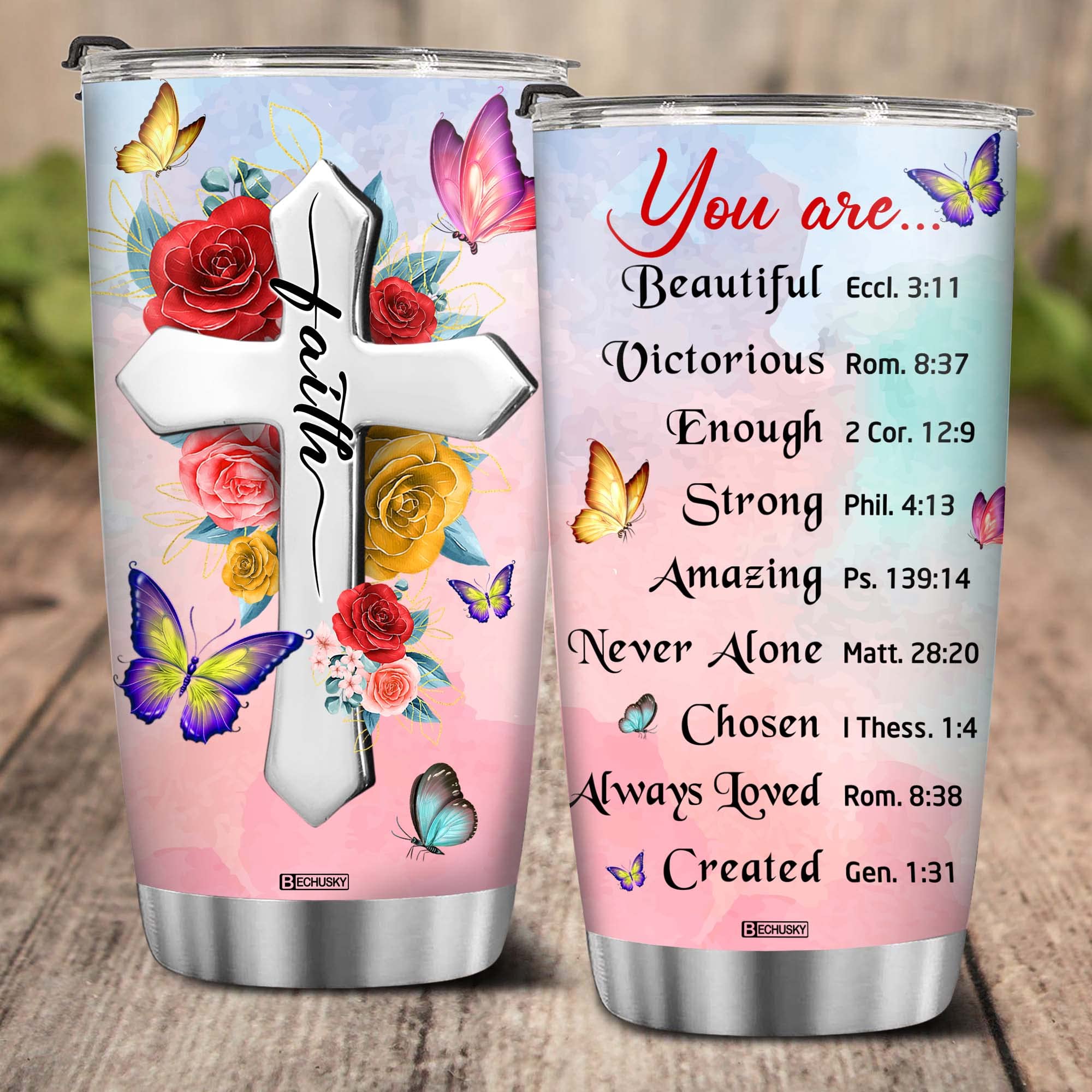 Bechusky Christian Tumbler Gifts For Women Gifts For Women Birthday Gifts For Women Friend Gifts For Women Birthday Unique - Ins