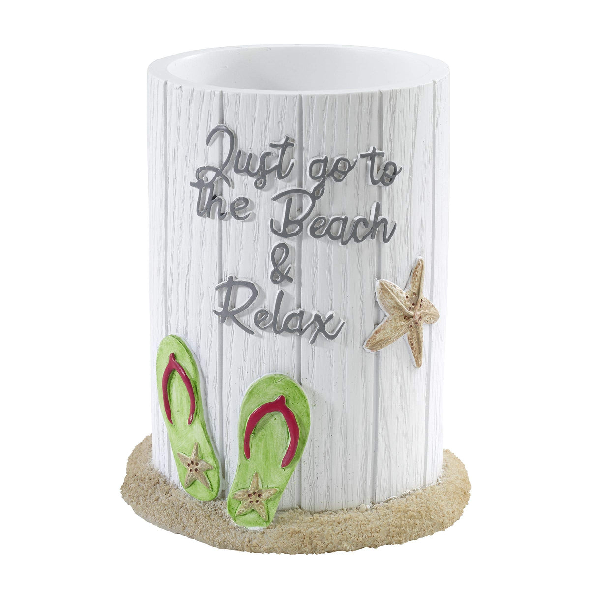 Avanti Linens - Tumbler, Countertop Cup For Bathroom Or Kitchen, Beach Inspired Bathroom Decor (Beach Mode Collection)