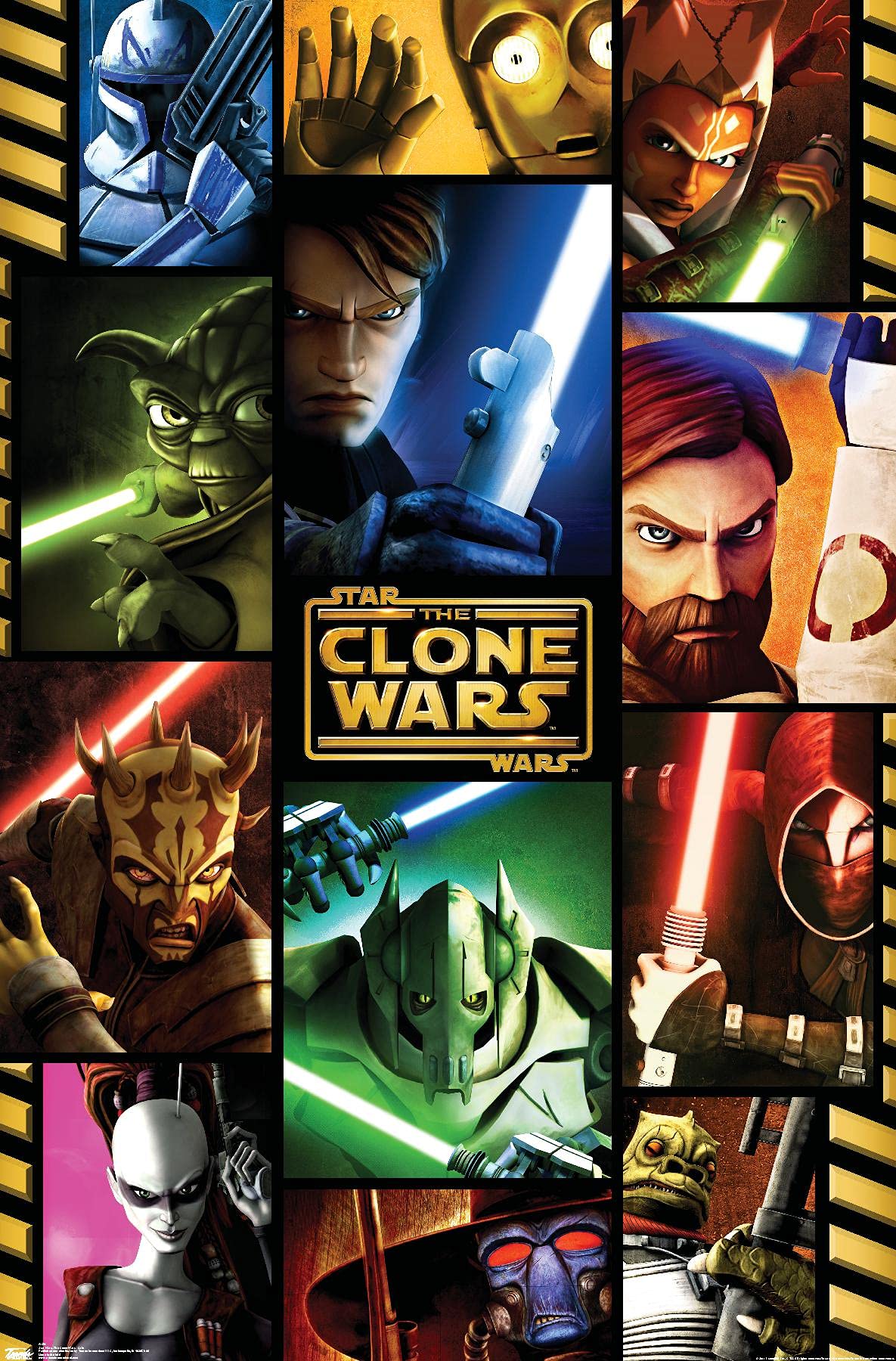 Trends International Star Wars: The Clone Wars Grid Wall Poster 22.375'' X 34''