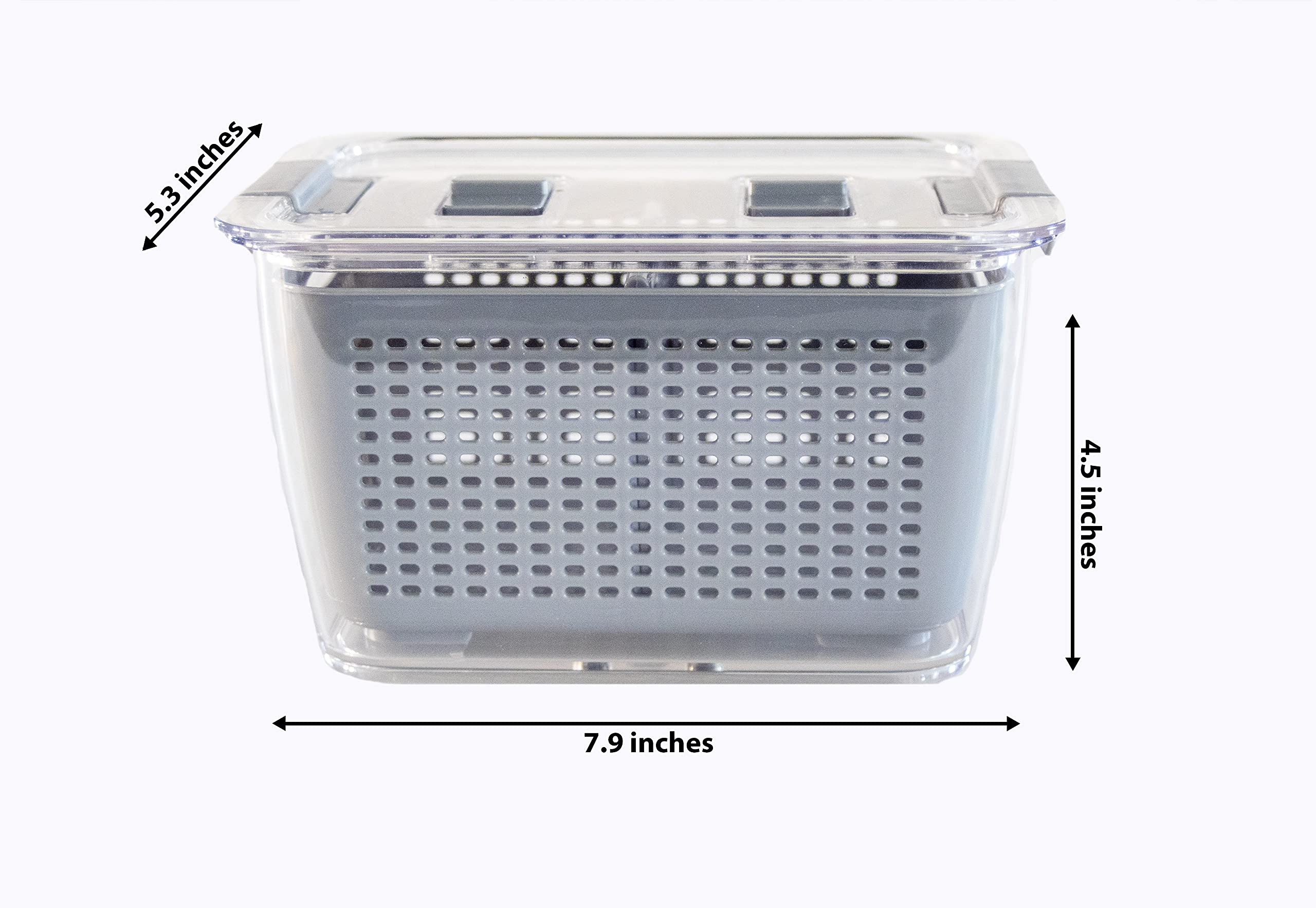 Kitchen Spaces - 1465A6-Amz Kitchen Spaces Colander Bin, Medium, Gray