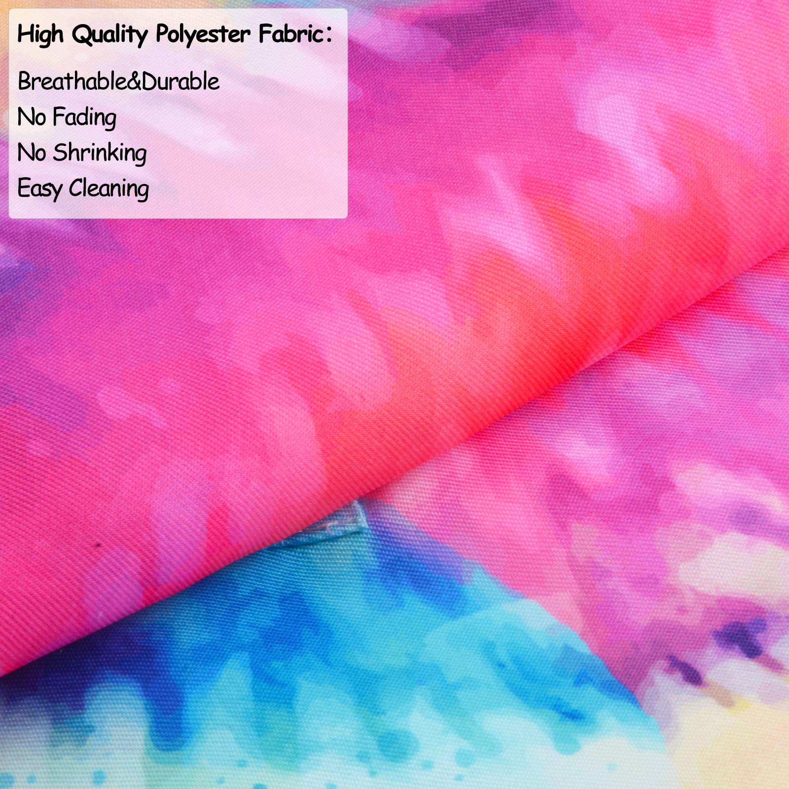 Kid Girls Boys Apron, Adjustable Kitchen Cooking Chef Apron With Pocket For Cooking Baking Art Painting Gardening,Tie Dye, 6-12Y