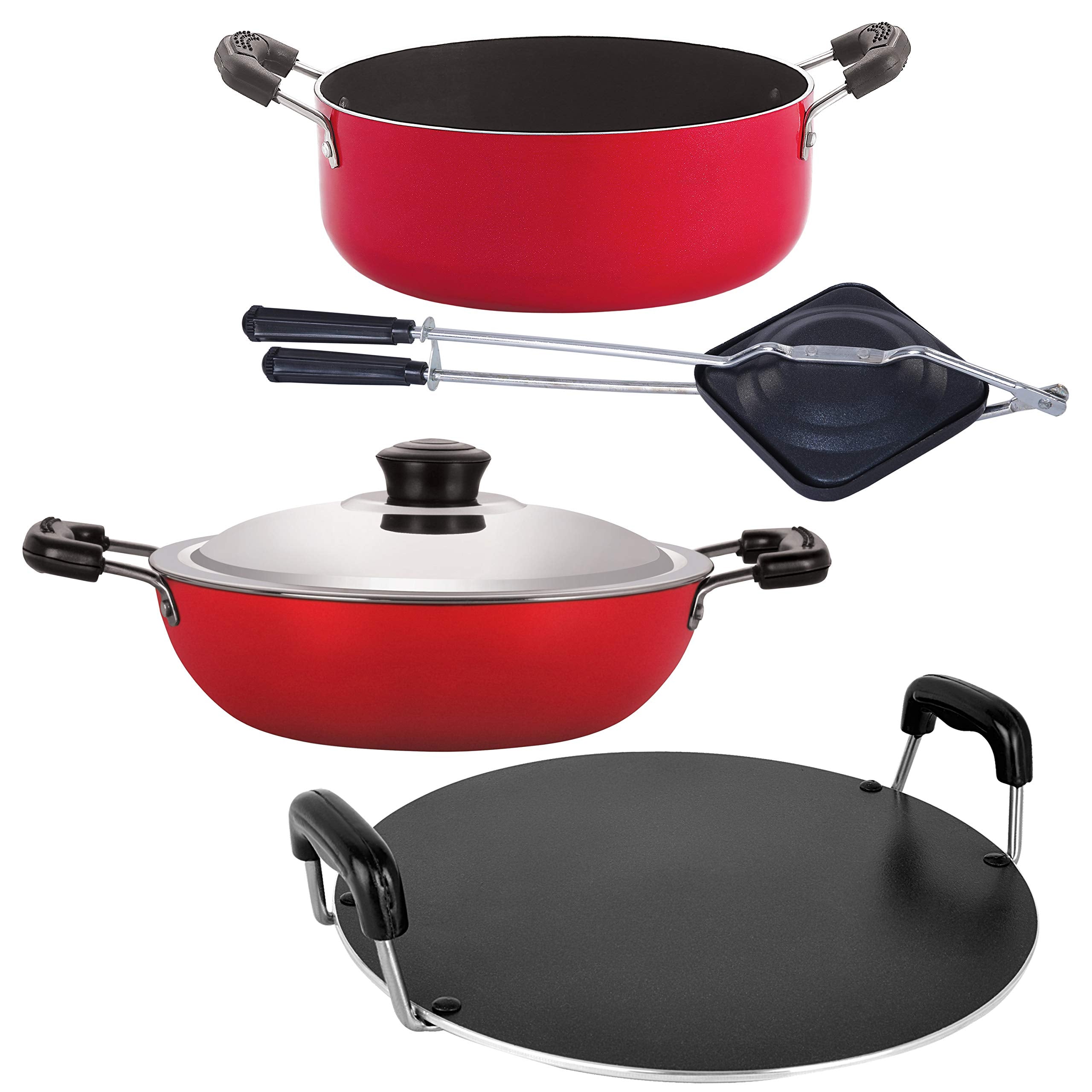 Nirlon 3 Layer Nonstick Cookware Gift Set Combo Offer 4 Piece