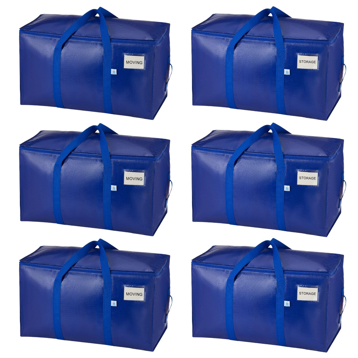 Veno 6 Pack Moving Bags, Upgraded Heavy Duty, Moving Boxes Alternative, Packing Storage Supplies For Dorm Room Essentials With Z