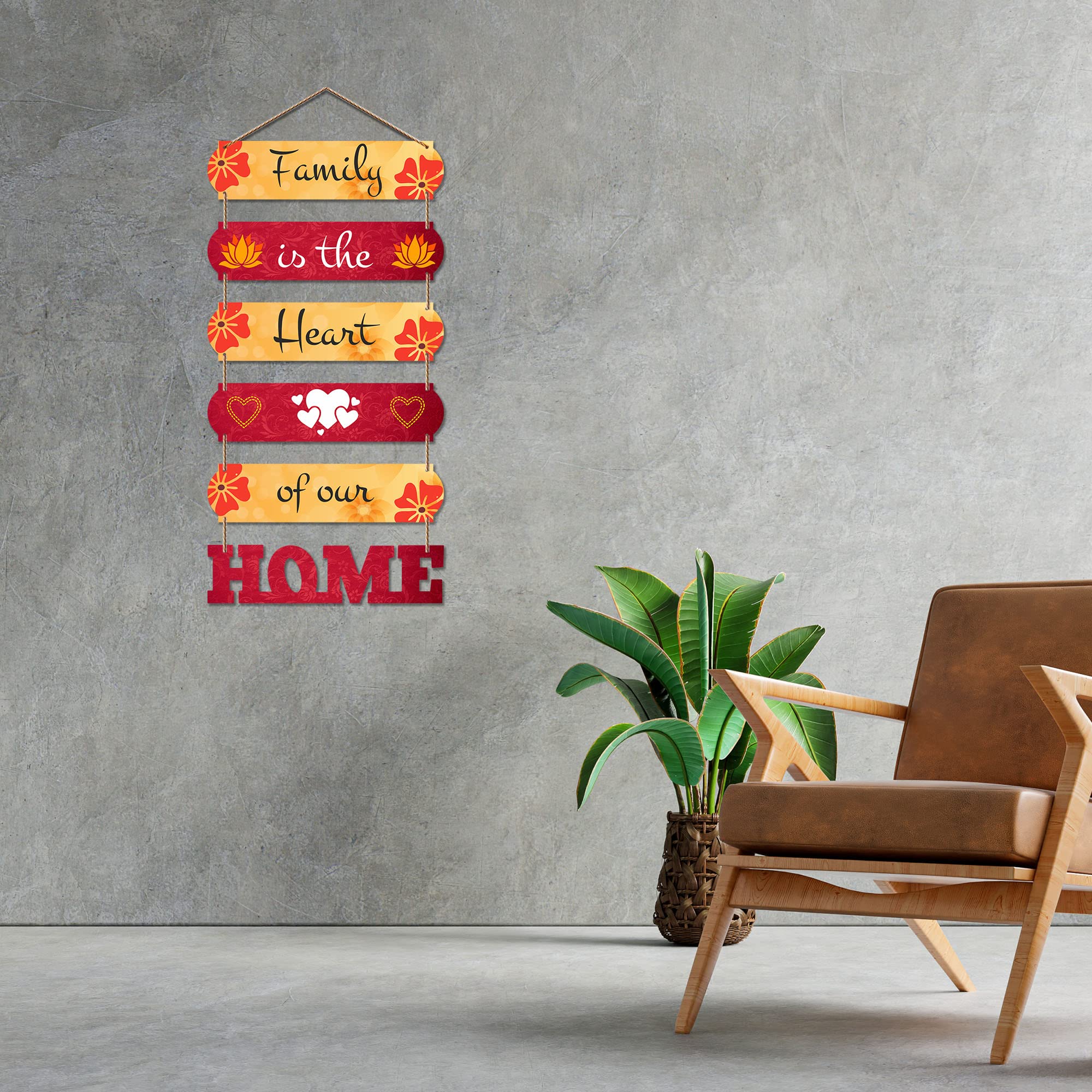 Artvibes Famlily Quote Decorative Wall Art Wooden Wall Hanger for Living Room | Bedroom | Gift | Wall Hangings for Home Decorati