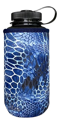 Koverz XL Neoprene 32-40 oz Water Bottle Insulator Cooler Coolie - Blue Aquatint by Jason Mathias