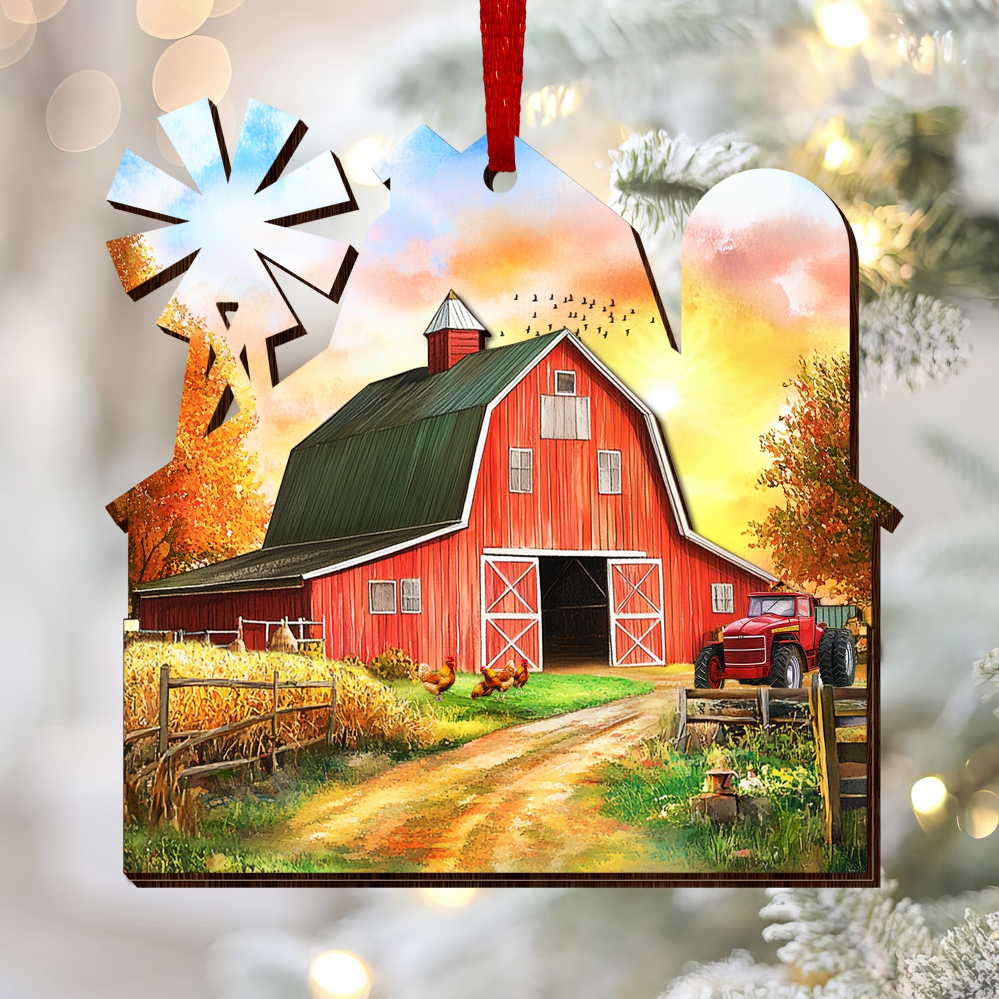 OASSIE Farmhouse Horse Gifts for Women, Men, Christmas Ornaments 2025 - Horse Gifts for Family, Friends, Farmhouse Decor - Chris