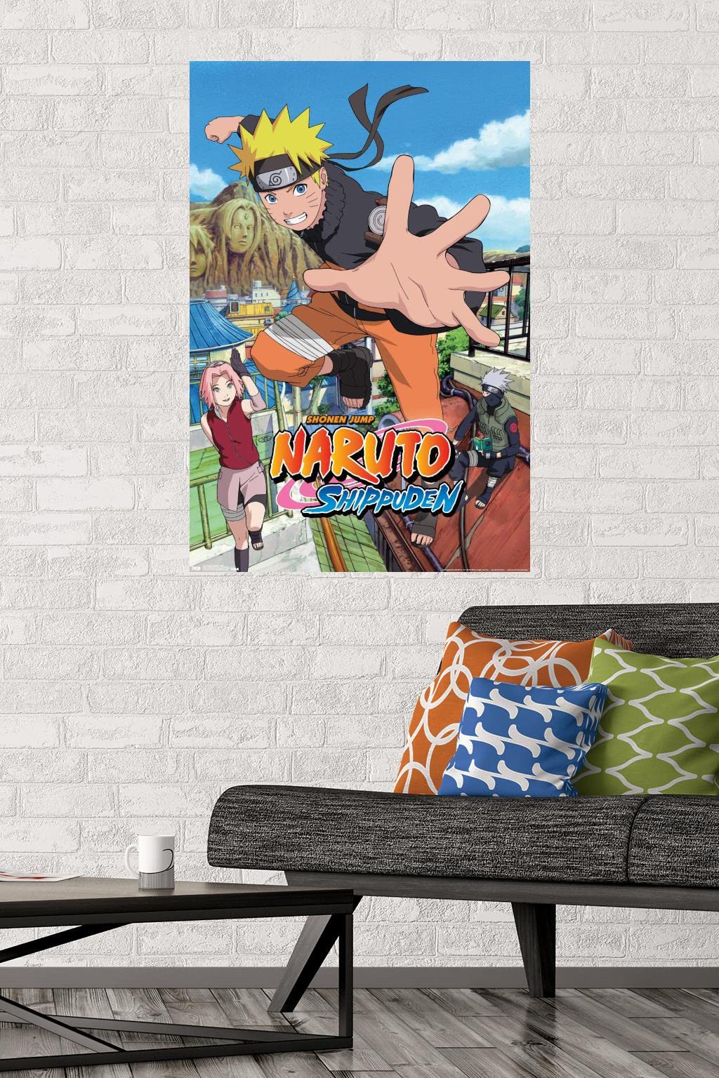 Trends International Naruto Shippuden - Jump Wall Poster, 22.375'' X 34'', Unframed Version