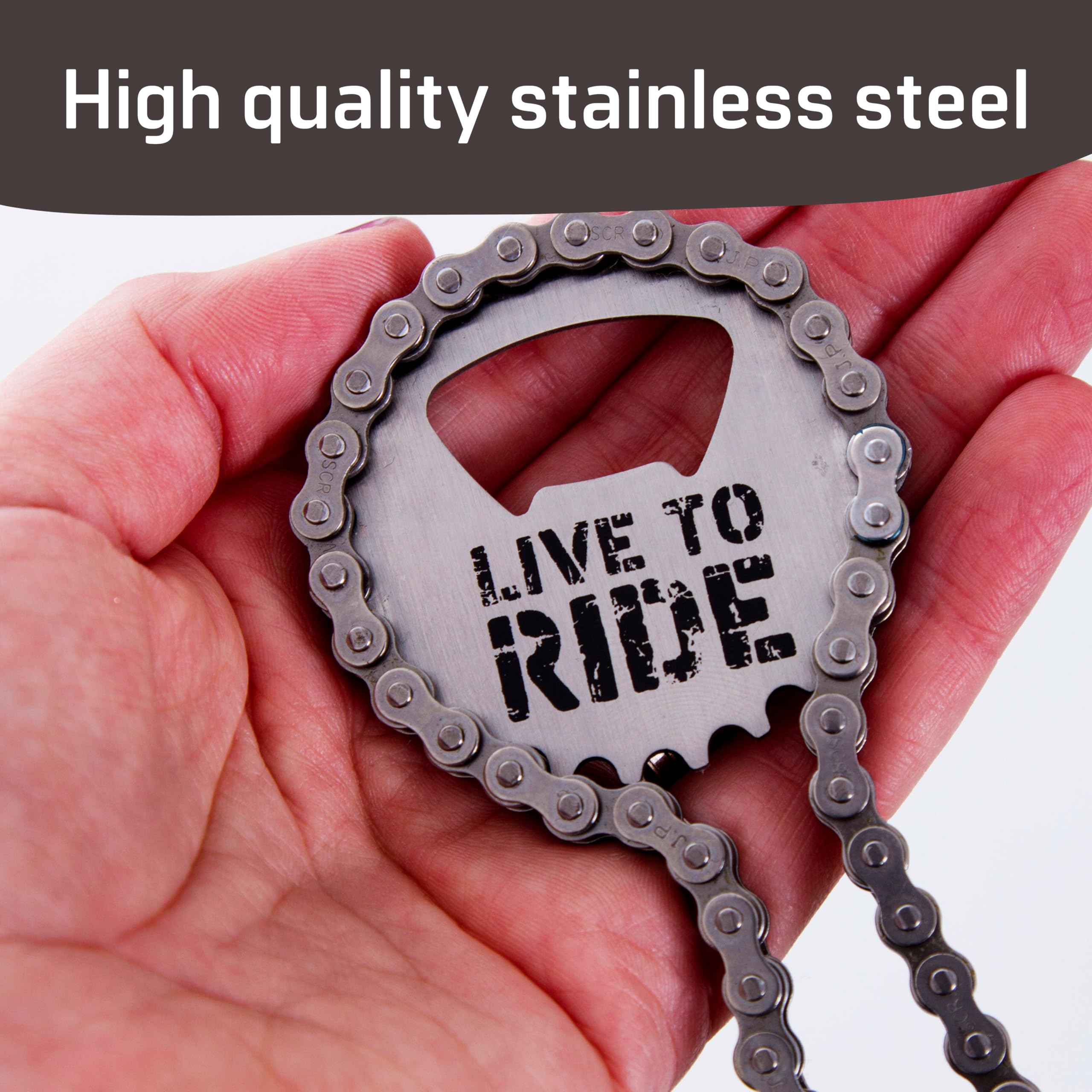 Boxer Gifts Bike Chain Bottle Opener | Silver Stainless Steel | Perfect Bike Gift For Cyclists On Their Birthday, Christmas Or F