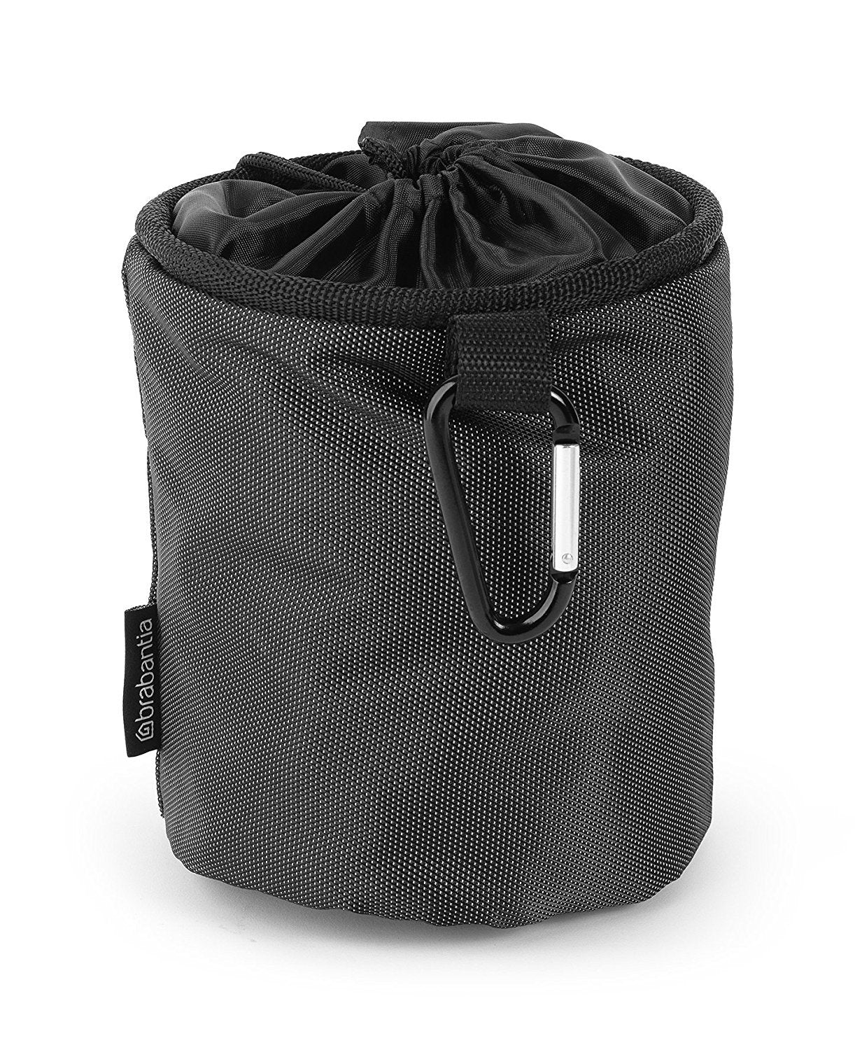 Brabantia - Premium Peg Bag - Laundry Pegs Storage - Durable Weather-Resistant Materials - with closing cord - Bag Hook - clothes Pins - Black - Up to 150 Pegs