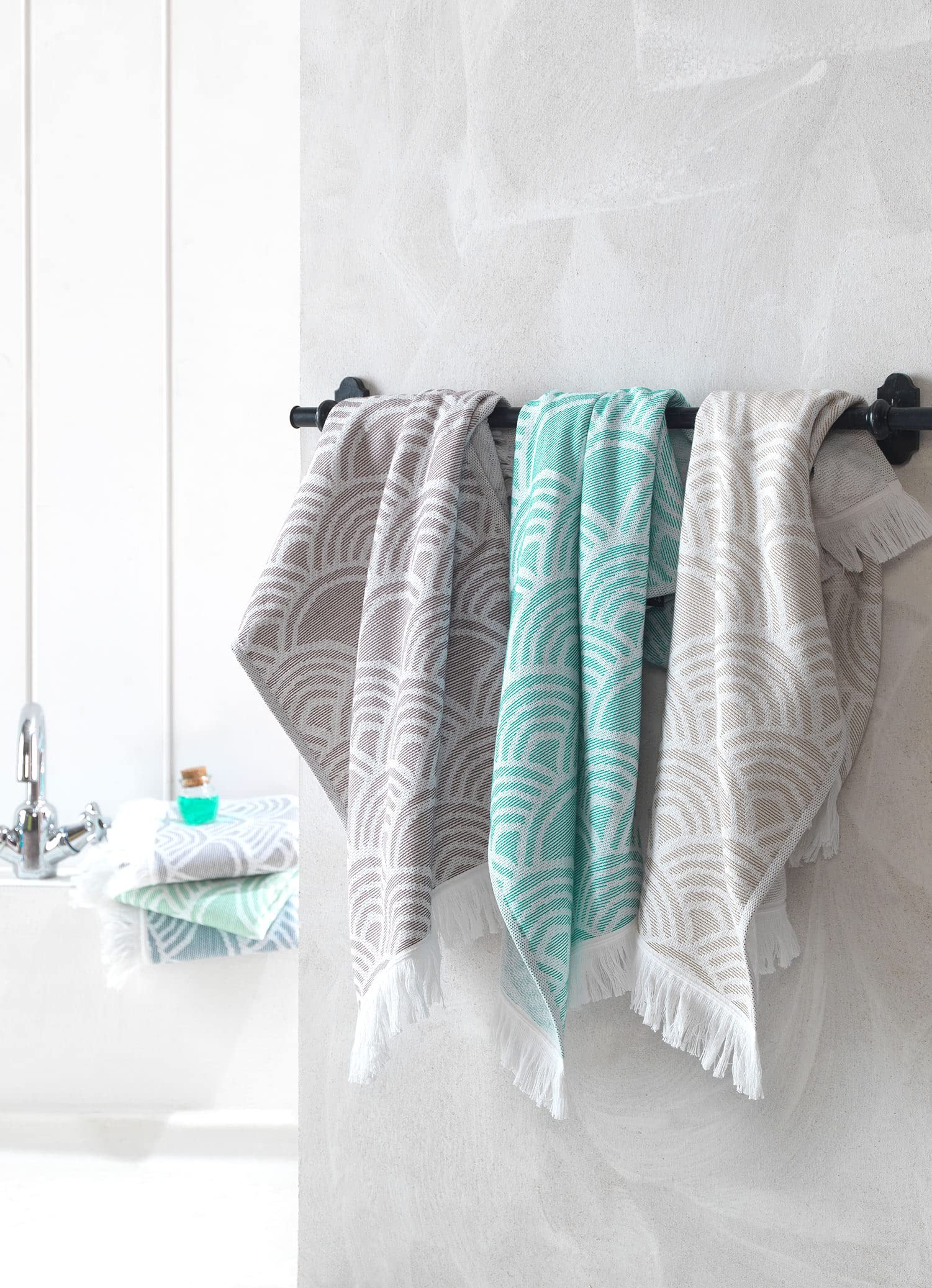 Sea Me At Home Hand Towels For Bathroom, Cotton Kitchen Hand Towels, 100% Cotton Turkish Hand Towel Set Of 2, Decorative Towel S