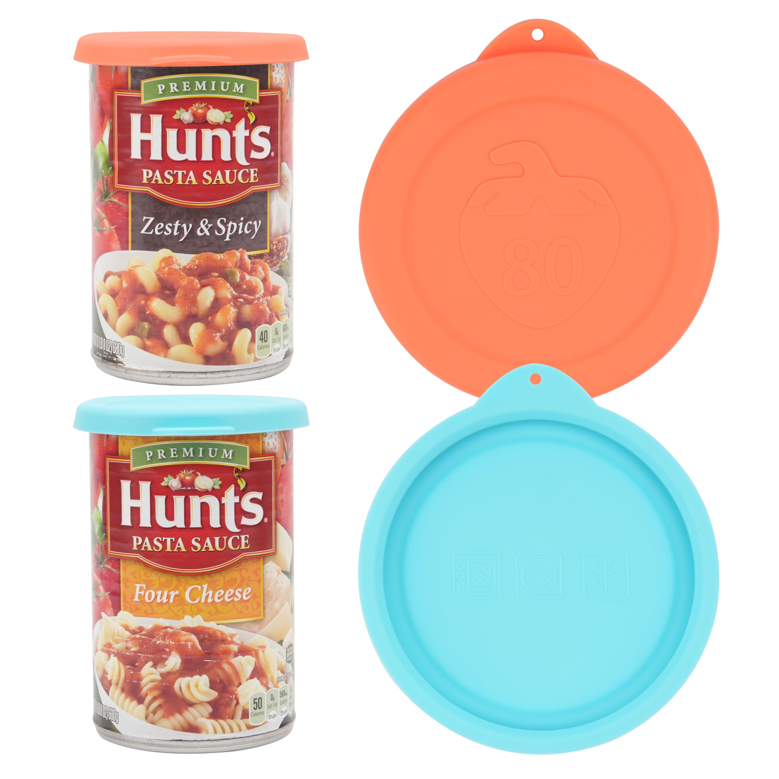2PCs 3.5-inch Silicone Can Lids for Hunts | Starkist | Kirkland | Progresso Can, Food Sealing Lids for 3.5-inch Can, Can Cover 