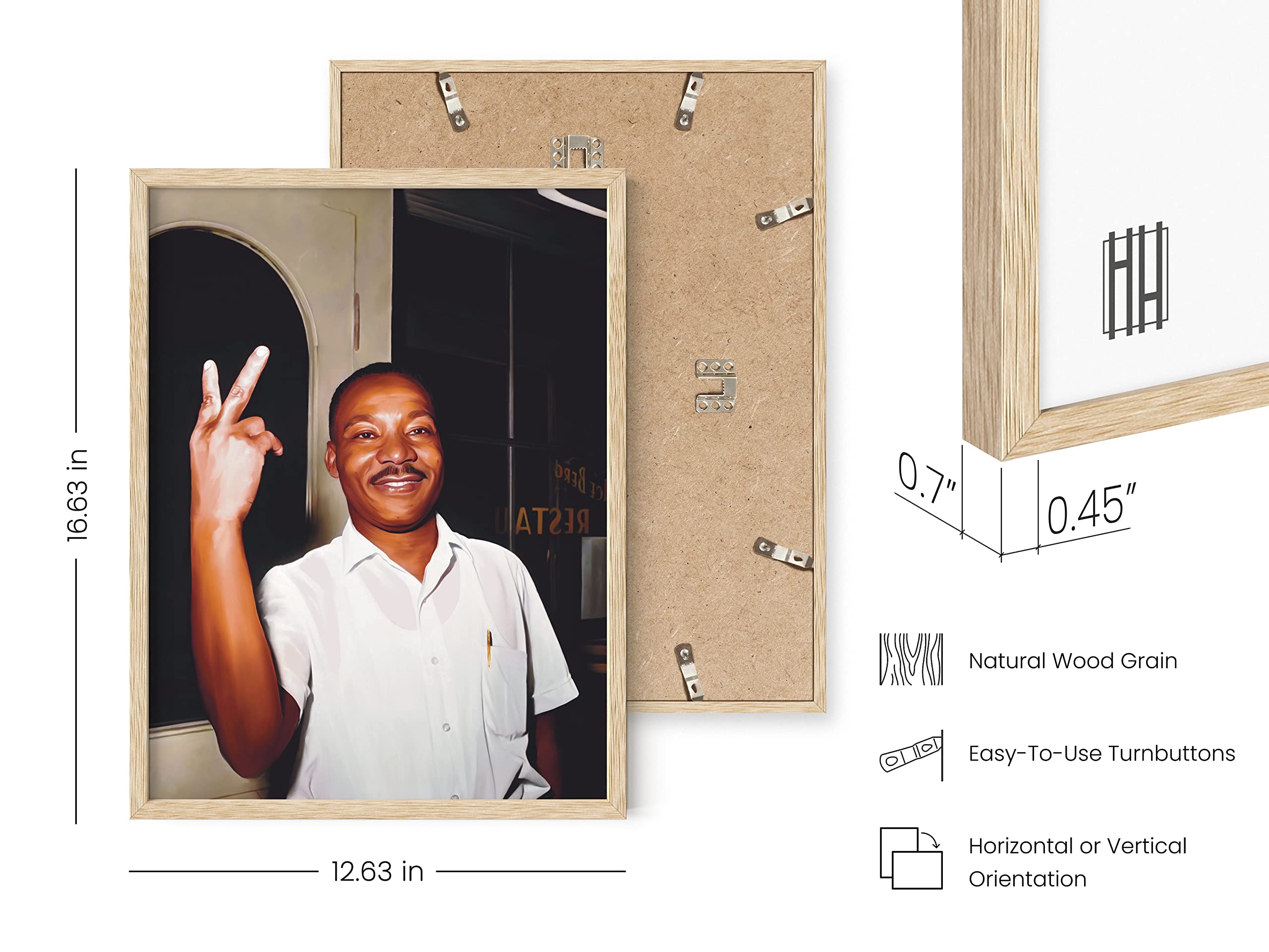 Haus And Hues Martin Luther King Poster - African American Wall Art, American History Poster For Classroom, Mlk Poster African A