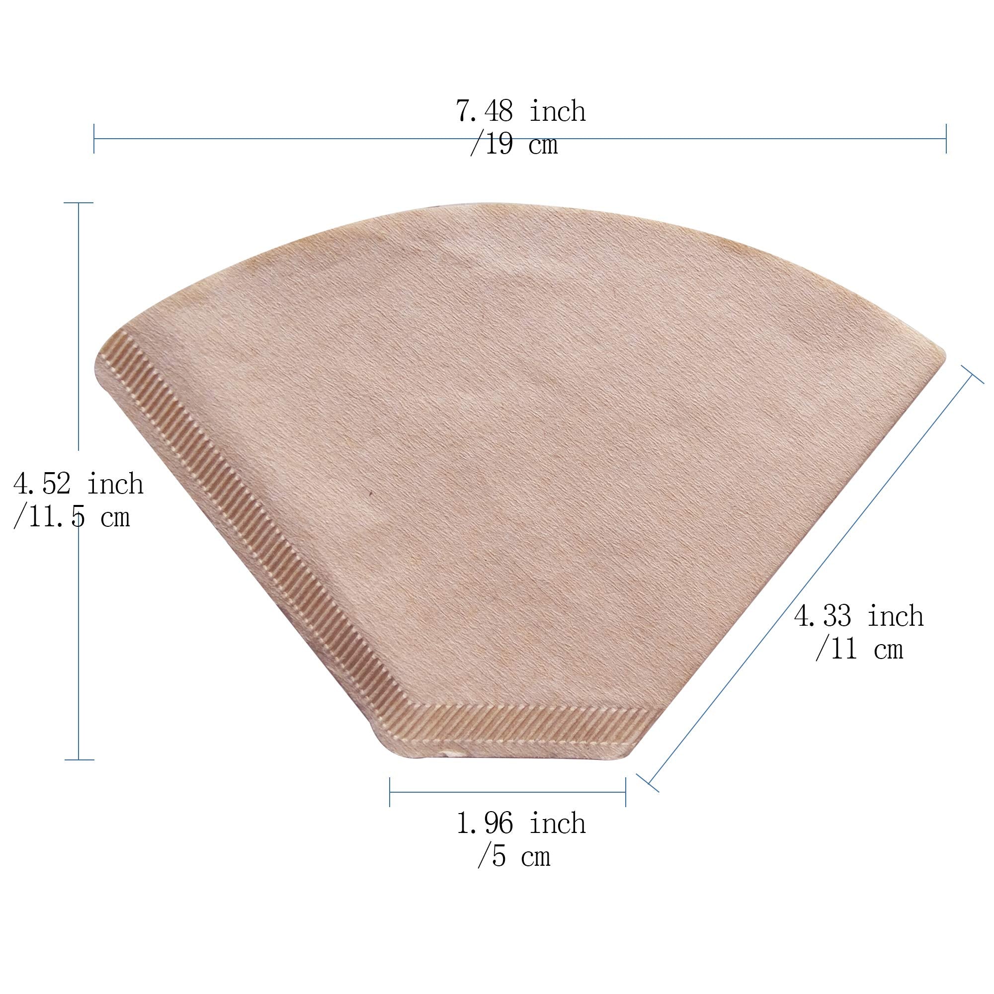 #4 Cone Coffee Filters, 100 Count Number 4 Disposable Coffee Filter Paper, 8-12 Cup Coffee Filter For Pour Over And Drip Coffee