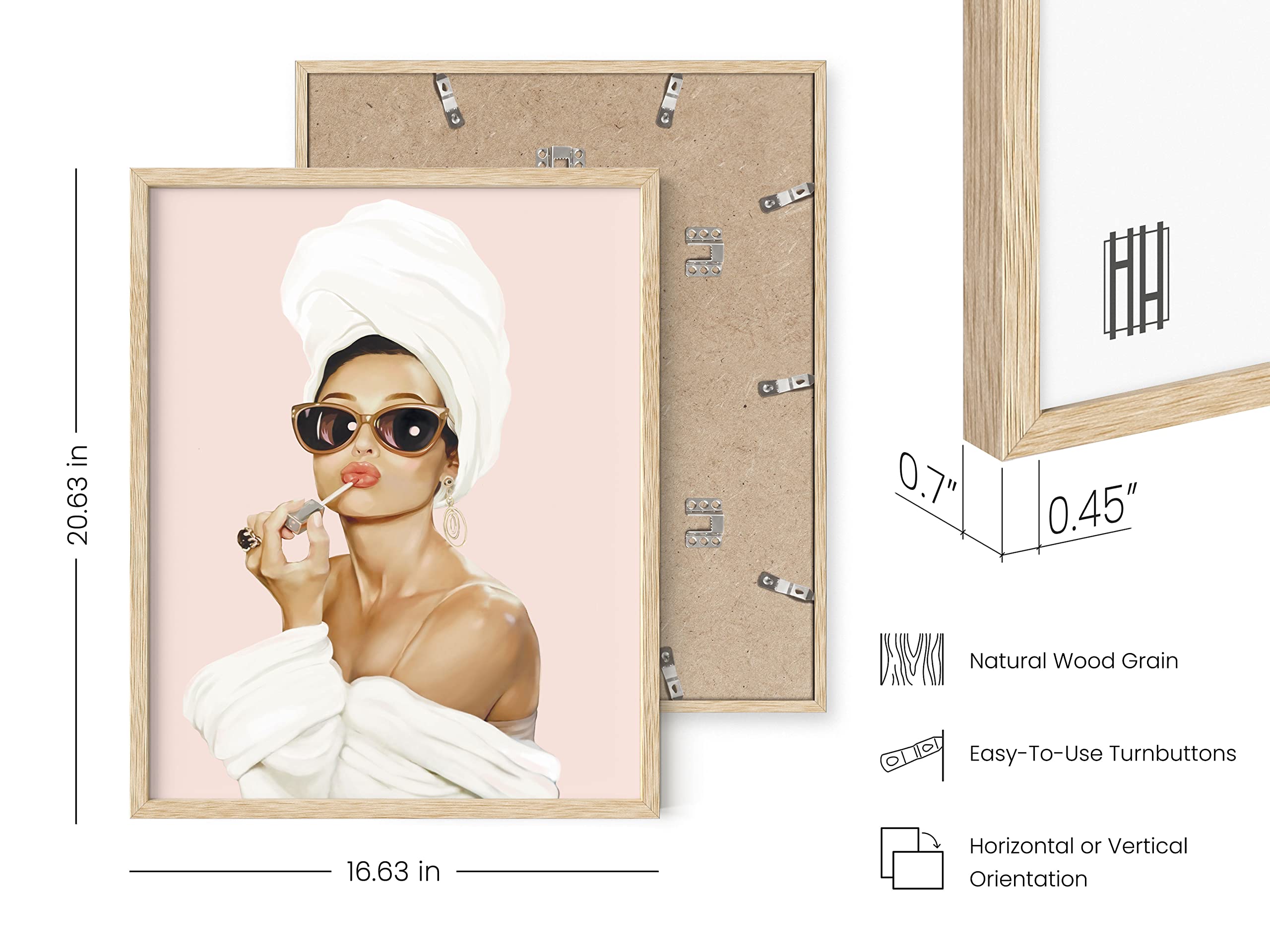 HAUS AND HUES Audrey Hepburn Wall Art Vogue Wall Decor Audrey Hepburn Poster Hollywood Wall Art  Audrey Hepburn Pictures Famous Woman Art Prints Individual (Audrey Hepburn  16x20 Beige Framed)