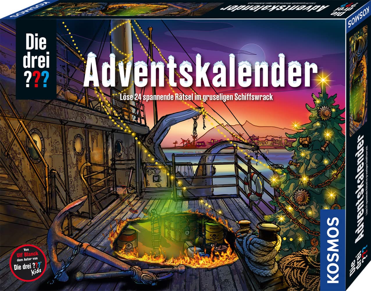 Kosmos 632441 Advent Calendar, Solve the 24 Exciting Puzzles in the Creepy Shipwreck, Toy and Puzzle Advent Calendar 2022 for De