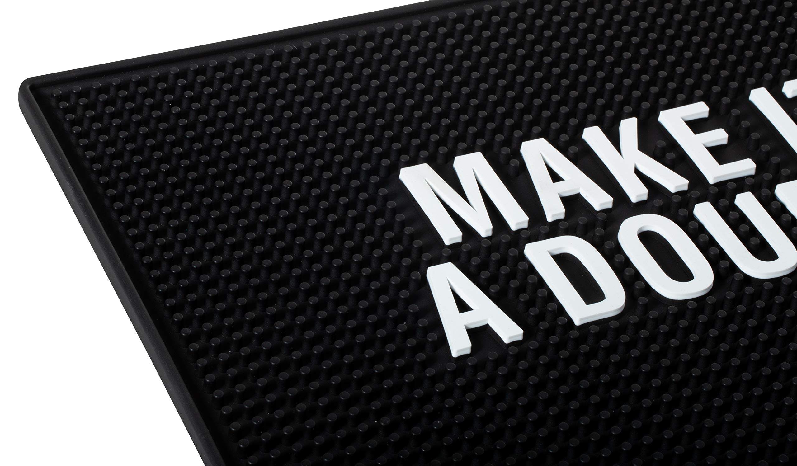 Why Limit Happy To One Hour? Bar Mat - Extra Large Rectangular Bar Mat Spill Drip Mat -12'' X 18''