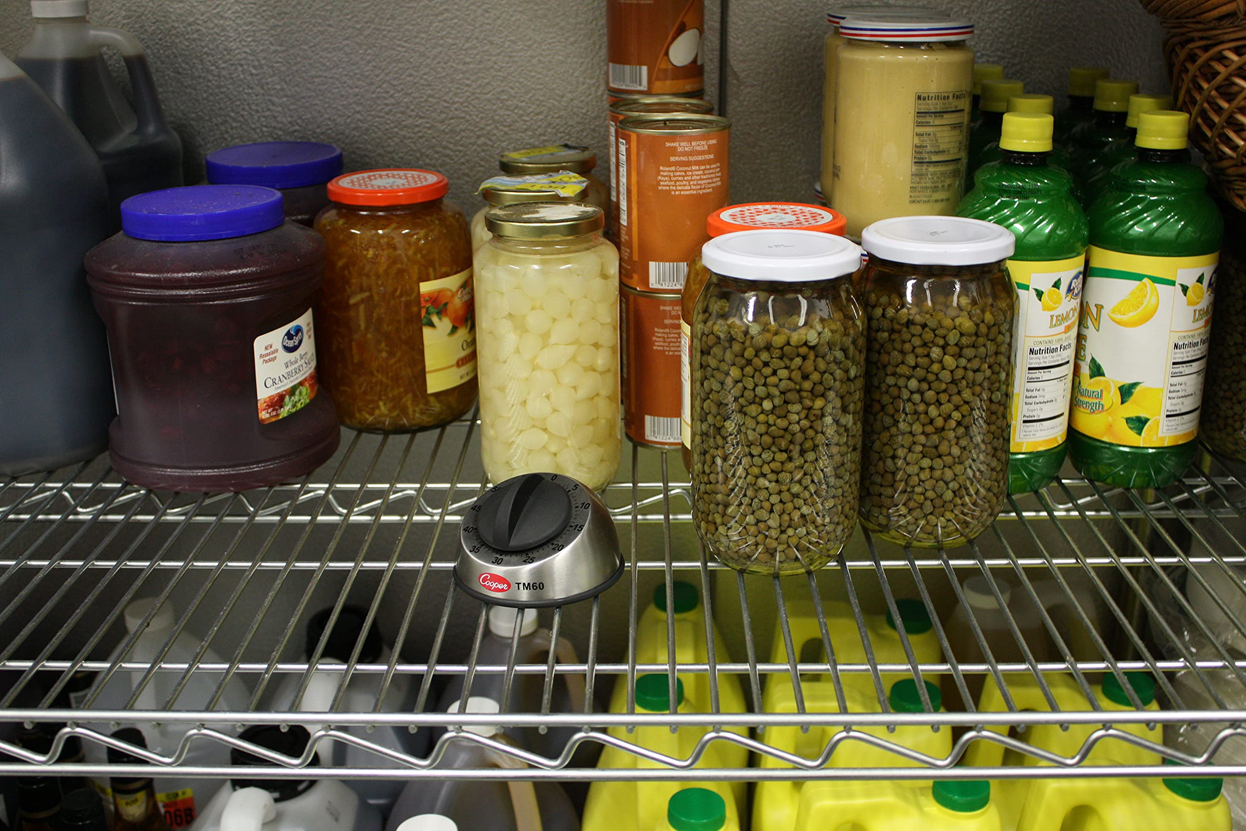 Cooper-Atkins Tm60-0-8 Stainless Steel Long Ring 60 Minute Mechanical Timer, 0 To 60 Minutes Unit Range