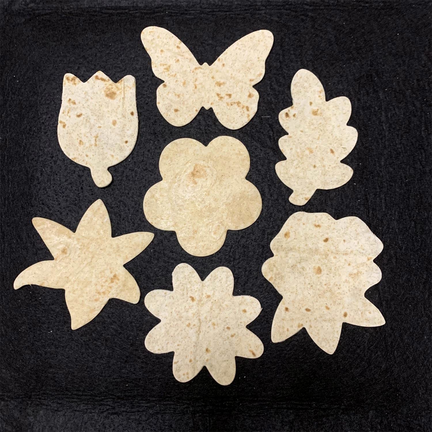 Lubtosmn Flower And Leaf Cookie Cutter Set-7 Piece-Daisy, Lily, Rose, Tulip, Oak Leaf And Butterfly Fondant Biscui Cutters