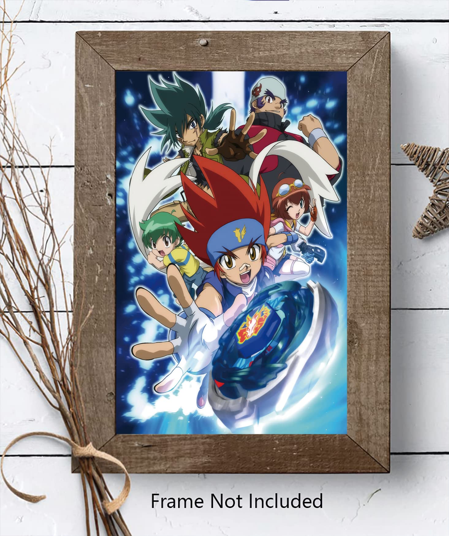 Christ-Ez Anime Cartoons Beyblade Metal Fusion Cool Wall Decor Art Print Posters For Room Aesthetic- Matte Poster Frameless Gift