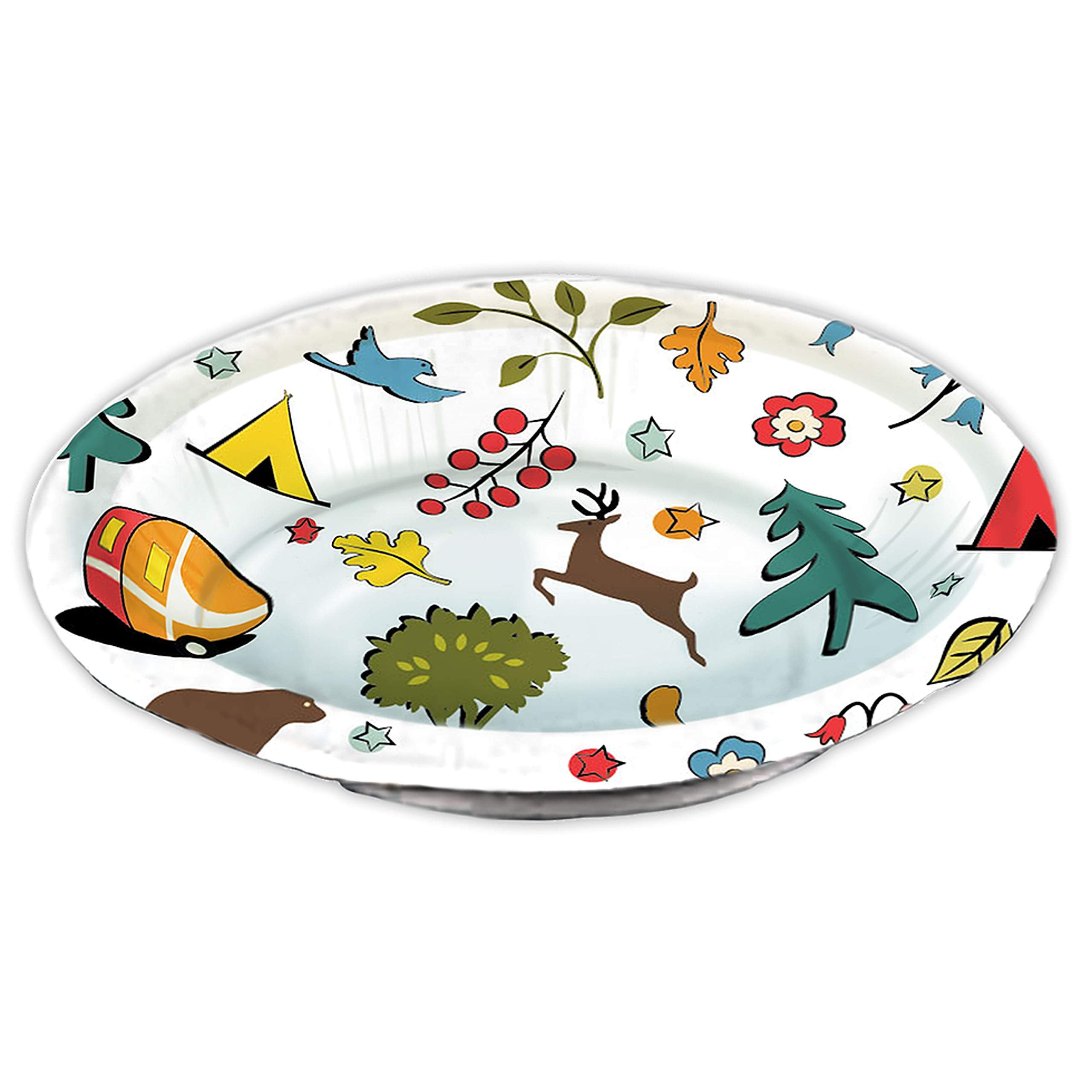 Camp Casual - Cc-007Wb Eco-Friendly 20 Oz Paper Bowls 24 Ct - Into The Woods