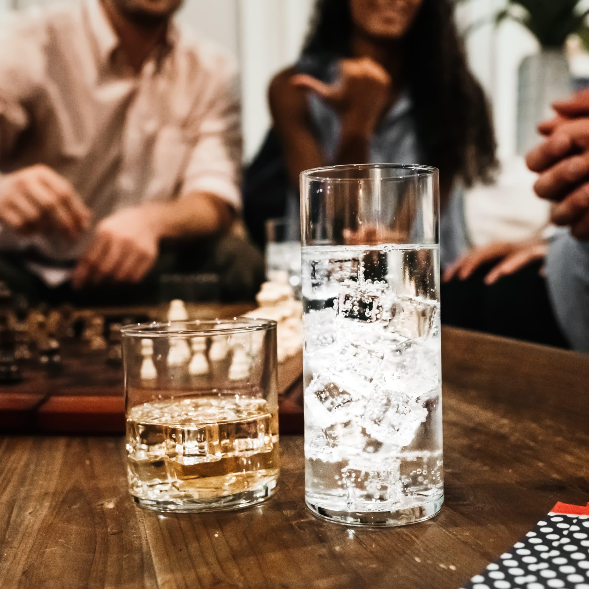 Libbey Miles Tumbler And Rocks Bar Glass Set, Clear, Sleek All-Purpose 16 Piece Glassware Set, Elegant Dishwasher Safe Dining Gl
