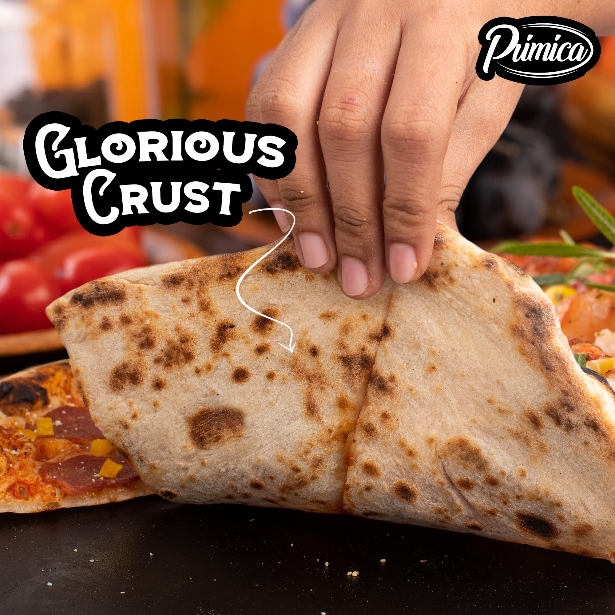 Primica Pizza Steel For Oven 13.6    X 13.6    - Durable Steel As Alternative To Pizza Stone - High Quality Steel For Bbq Grill