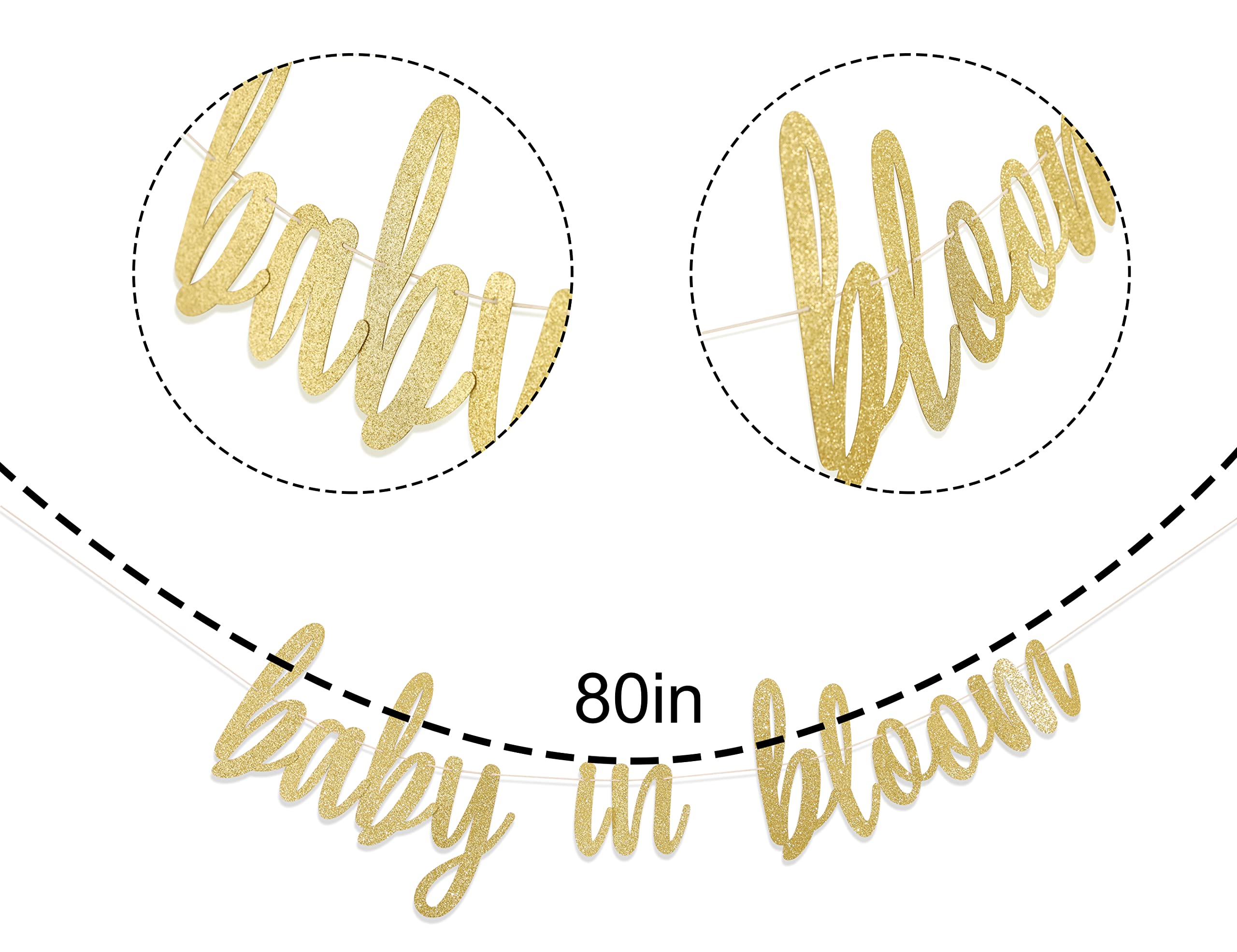 Baby In Bloom Banner - Baby In Bloom Shower, Baby Shower Decorations, Floral Theme Baby Shower Decorations, Flower Baby Shower B