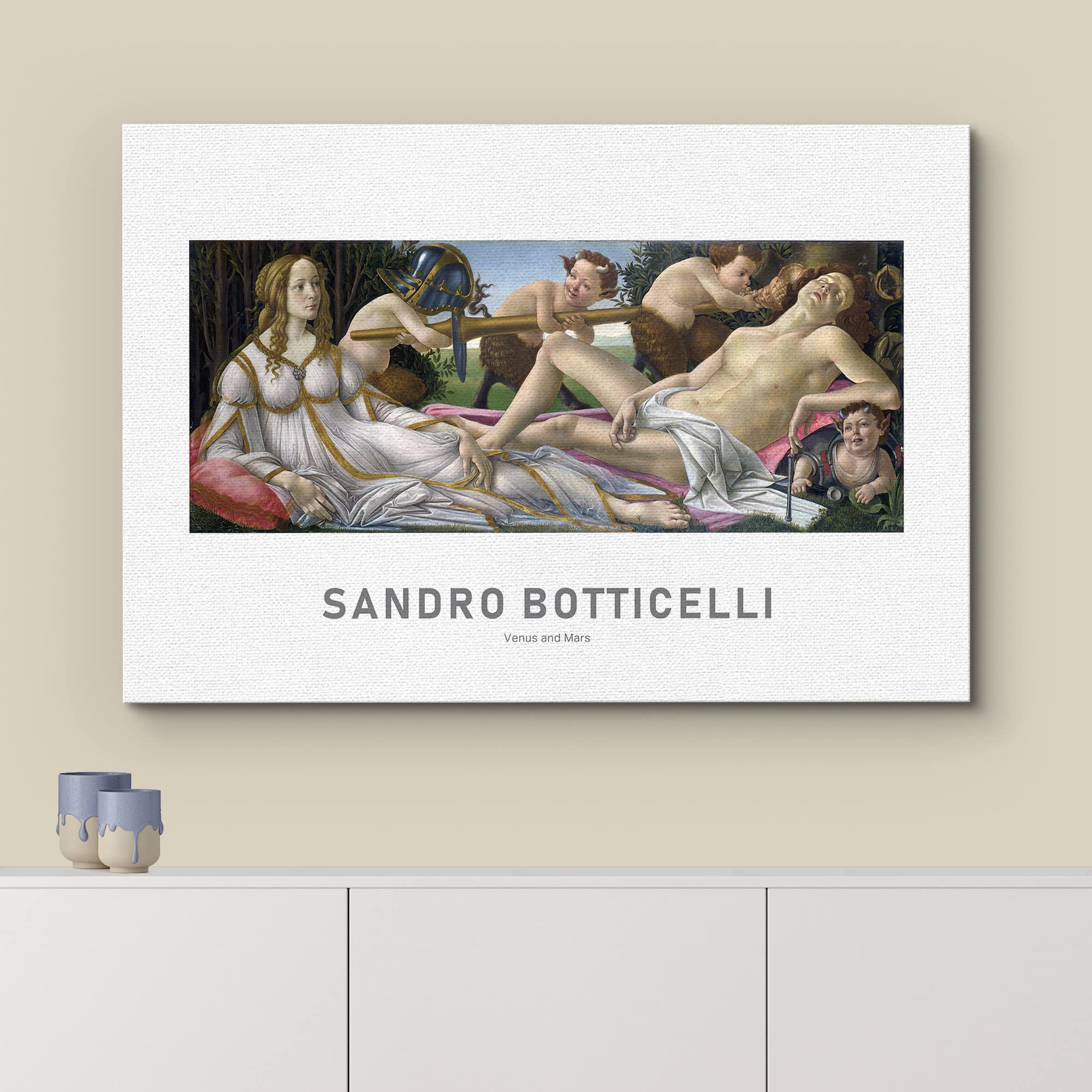Wall26 Canvas Print Wall Art Venus And Mars By Sandro Botticelli Historic Cultural Illustrations Fine Art Traditional Colorful F