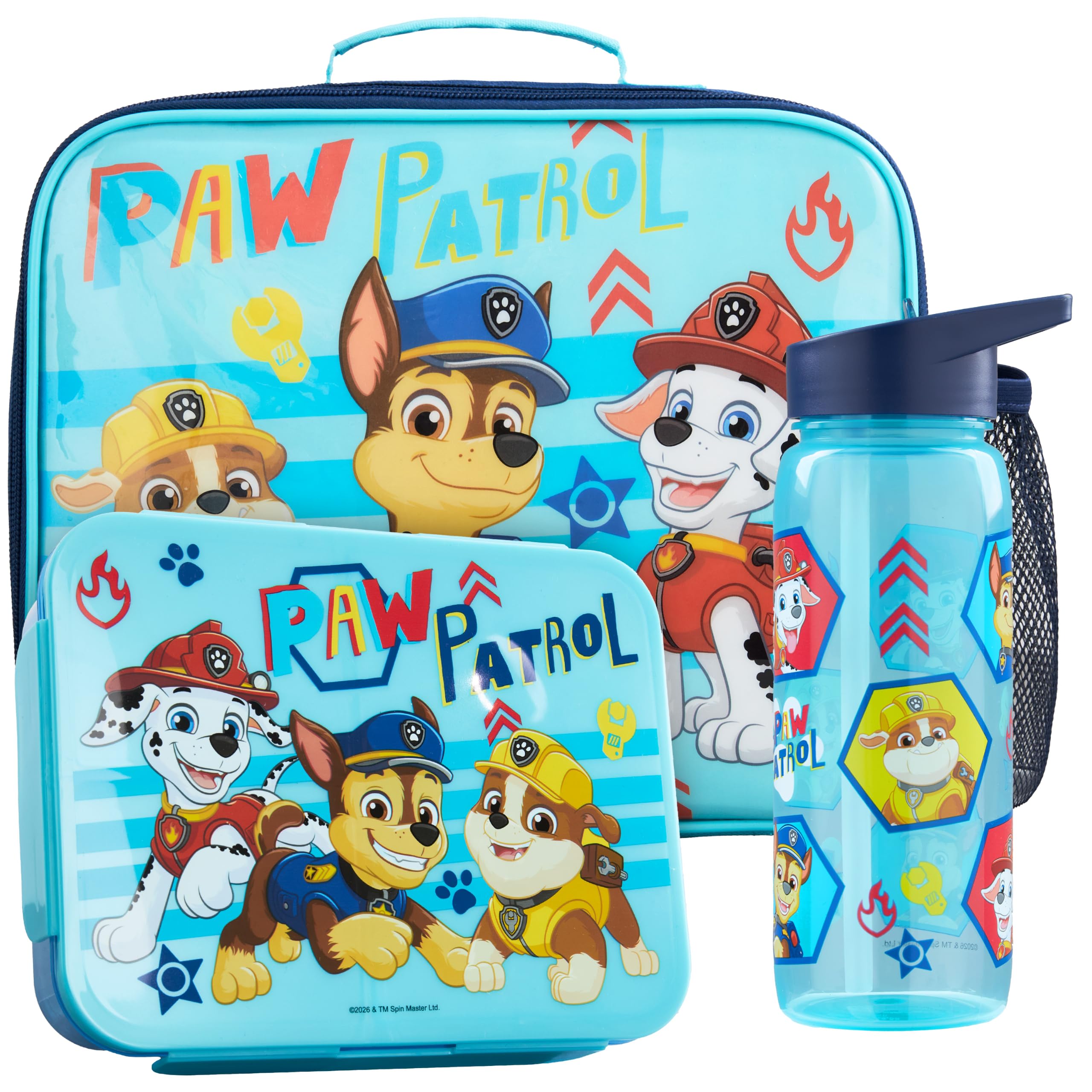 Get Trend Paw Patrol Lunch Bag, Bento Box & Water Bottle, 3 Pc Set