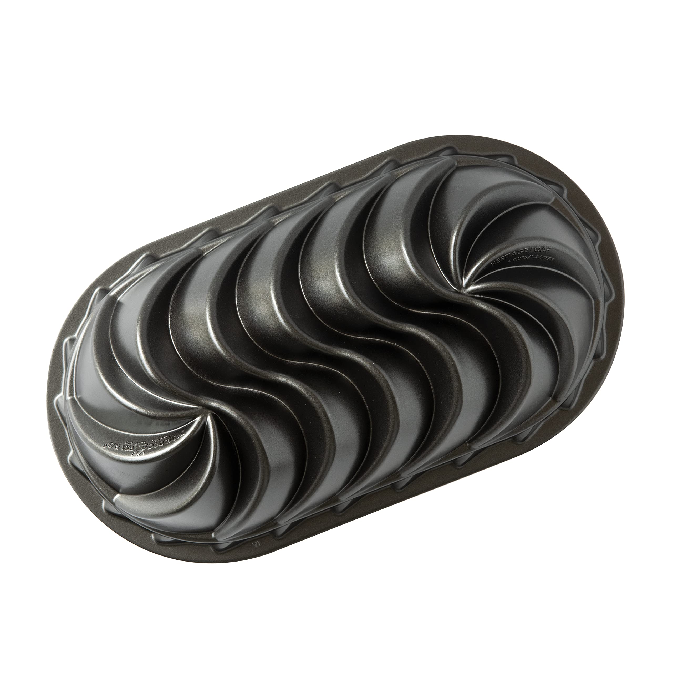 Nordic Ware Heritage Series Loaf Pan, 6 Cup, Graphite
