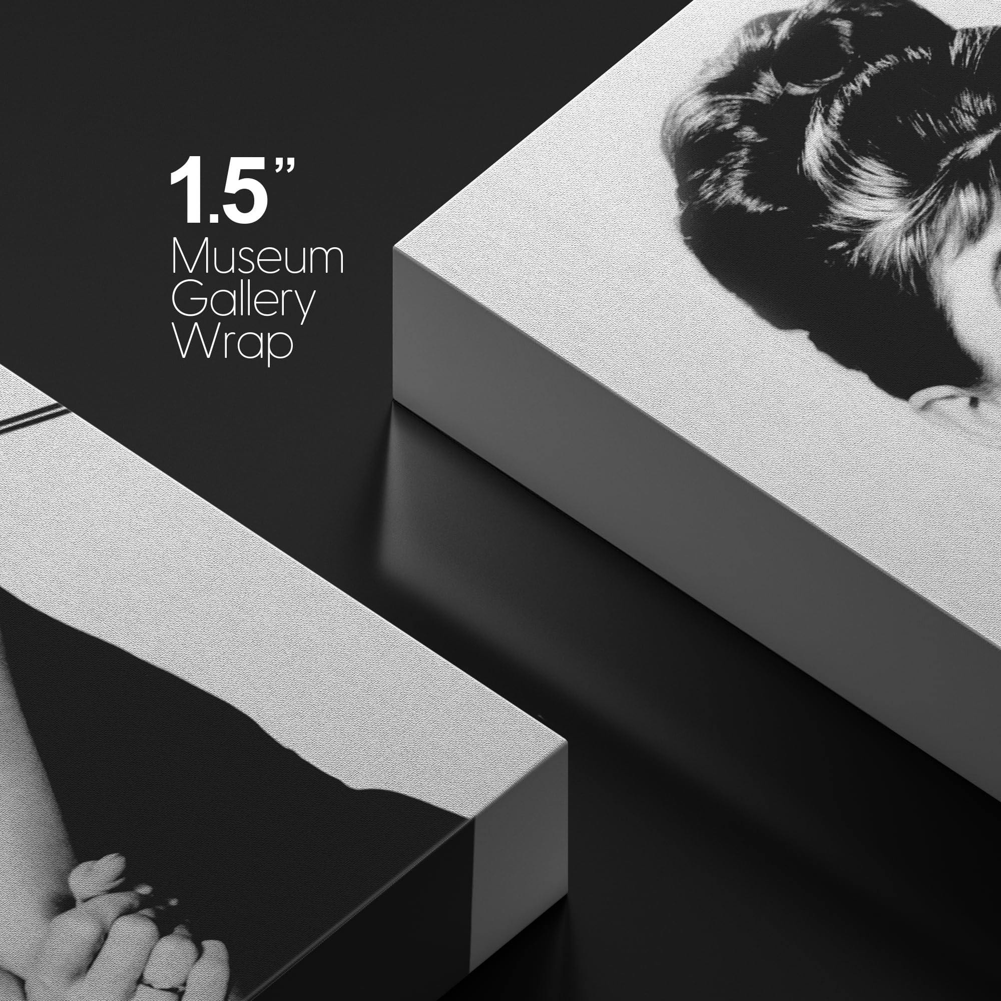 Wall26 Canvas Print Wall Art Audrey Hepburn Black & White Classic Portrait Celebrities Pop Culture Photography Realism Vintage R