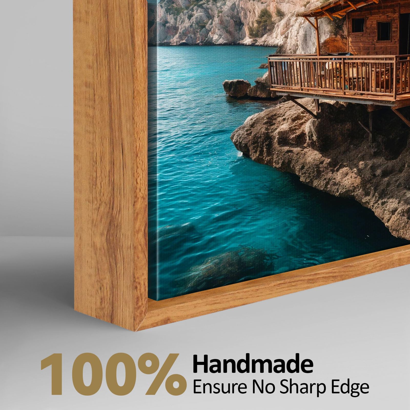 Sunwes Canvas Floater Frames, Canvas Floating Frame Canvas Frame Wall Art Decor For 1 1/4 Inches Deeps Custom Size Finished Remo