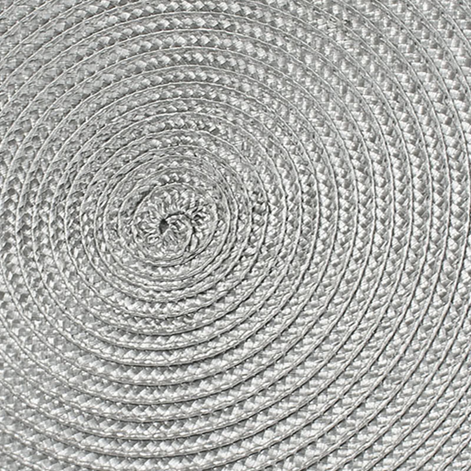 Ahhfsmei Round Braided Placemats 15 Inch Round Table Mats For Dining Tables Natural Woven Heat Resistant Place Mats Set Of 6 (Gr