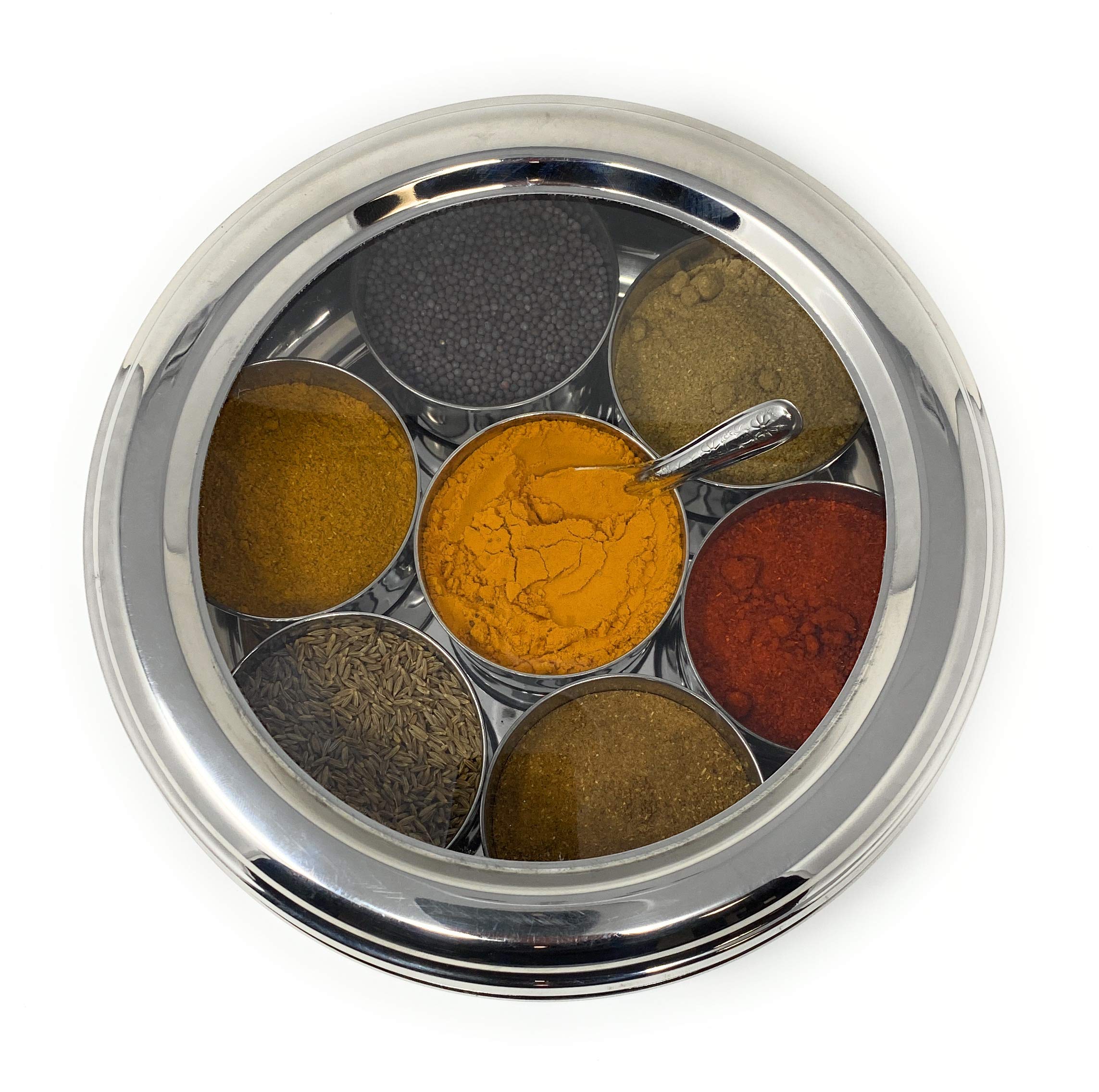 Dk Stainless Steel Masala Box, Stainless Steel Spice Box, Stainless Steel Masala Dabba, Stainless Steel For Chefs With Premium Q