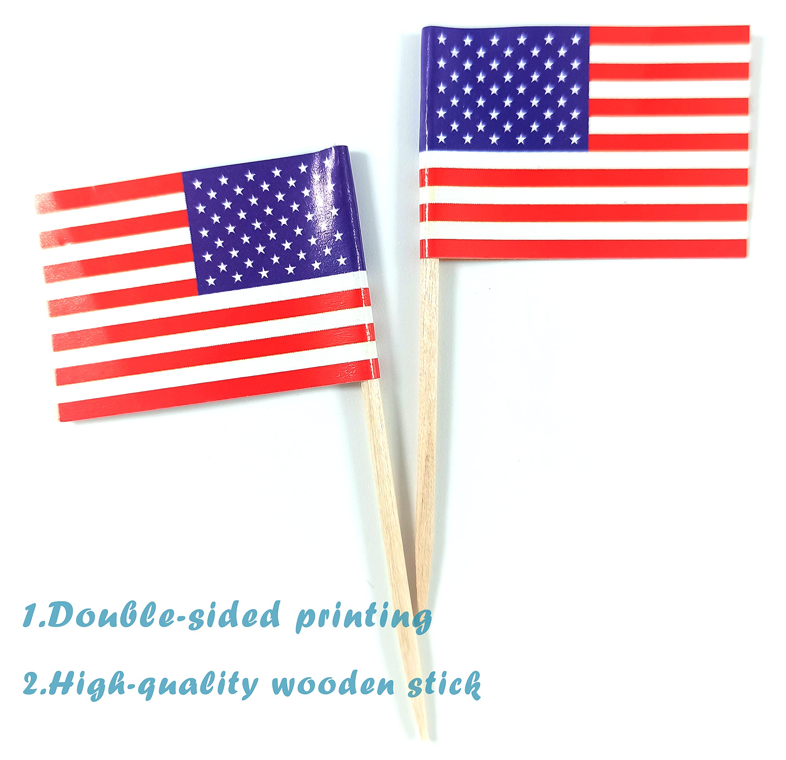 JBCD Peru Toothpick Flag Peruvian Mini Small Cupcake Topper Flags (100 pcs)