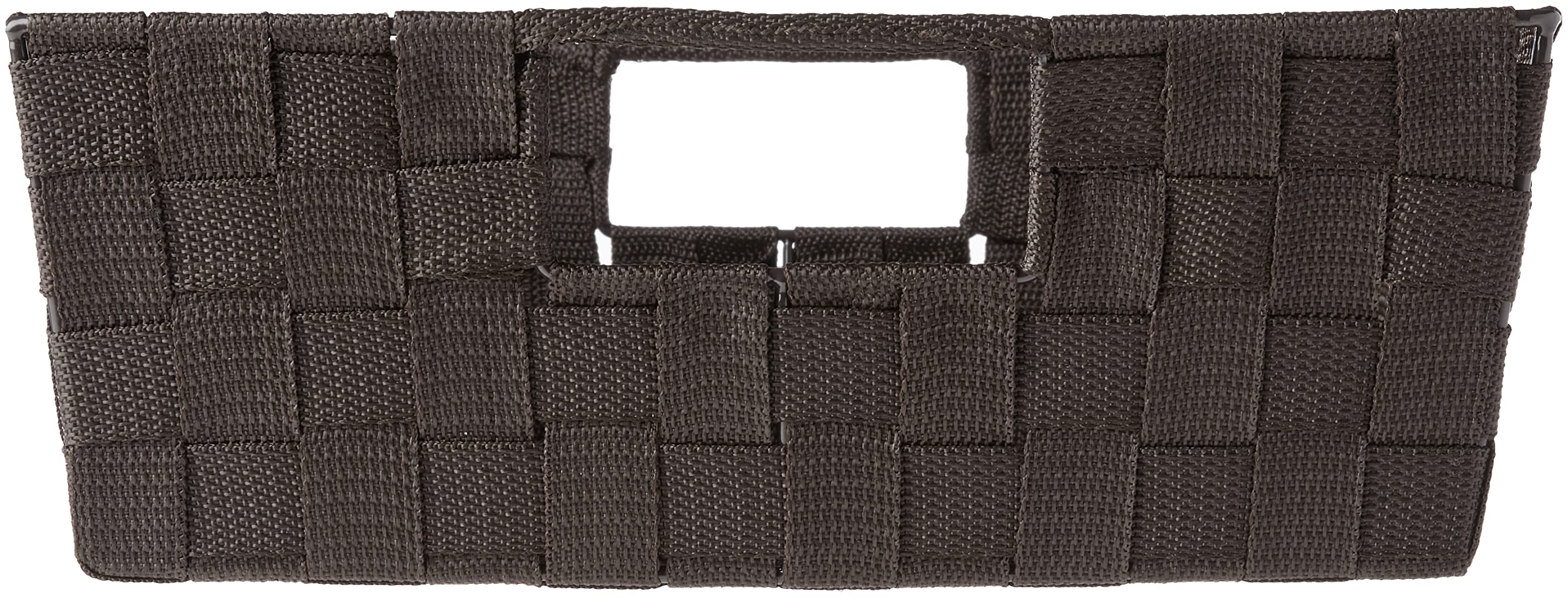 Whitmor Espresso Woven Strap Shelf Storage Tote Basket, 1 Count (Pack Of 1)