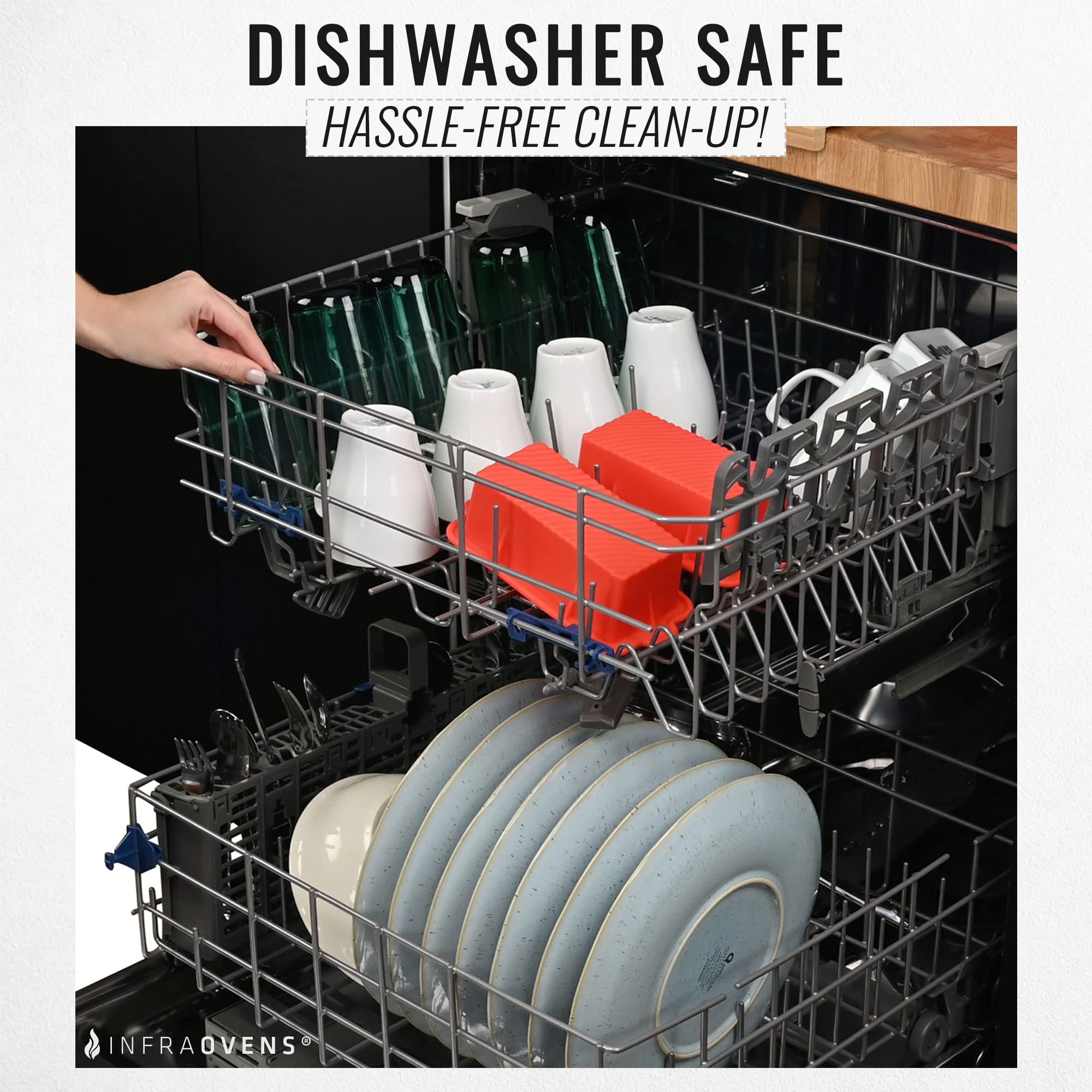 Air Fryer Silicone Loaf Pans For Baking, Non-Stick Bread Cake Pan, 8 Inch Airfryer Bakeware Sets, Meatloaf Brownie Corn, Fits In