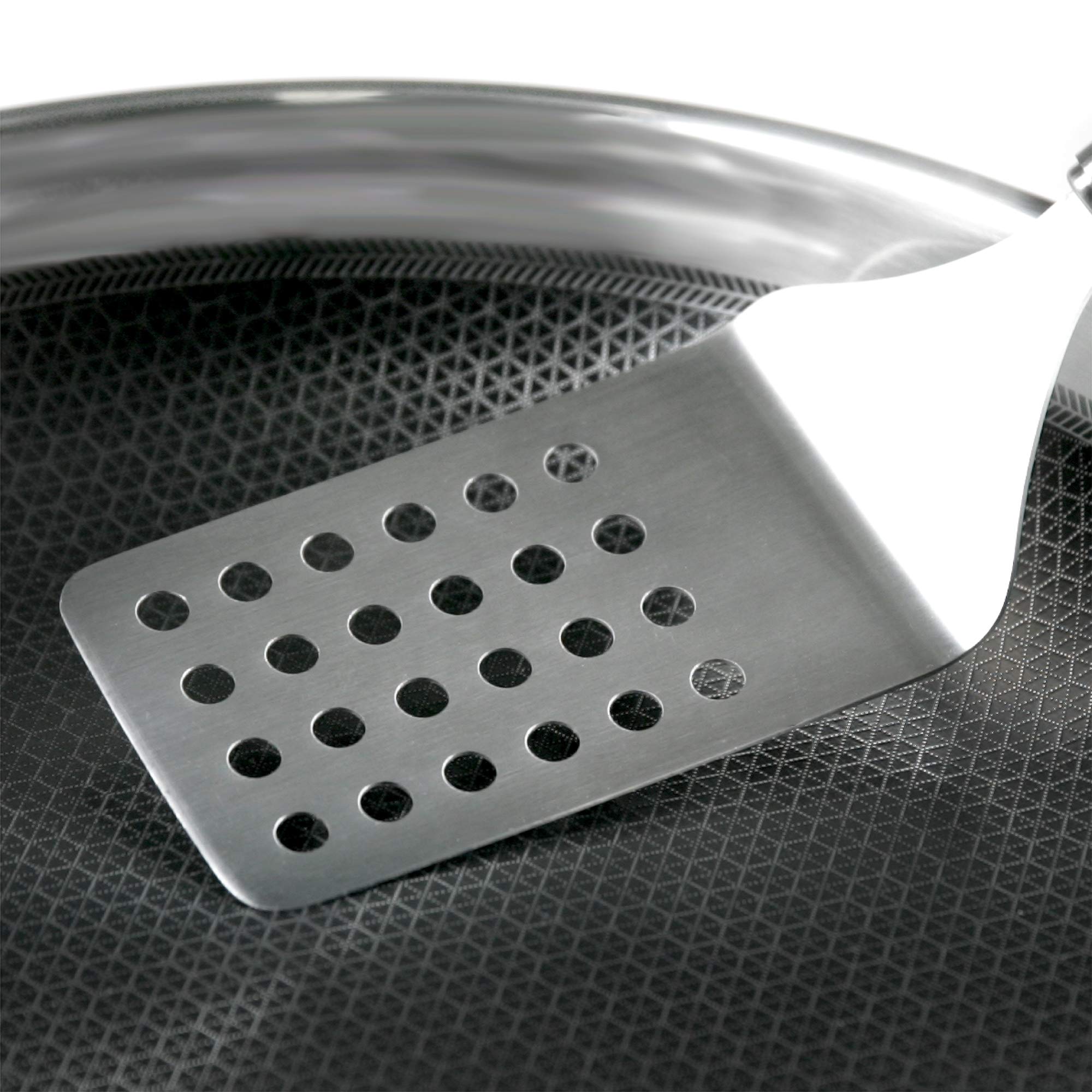 Black Cube Quick Release Cookware Wok With Helper Handle, 12.5-Inch/2.5 Quart