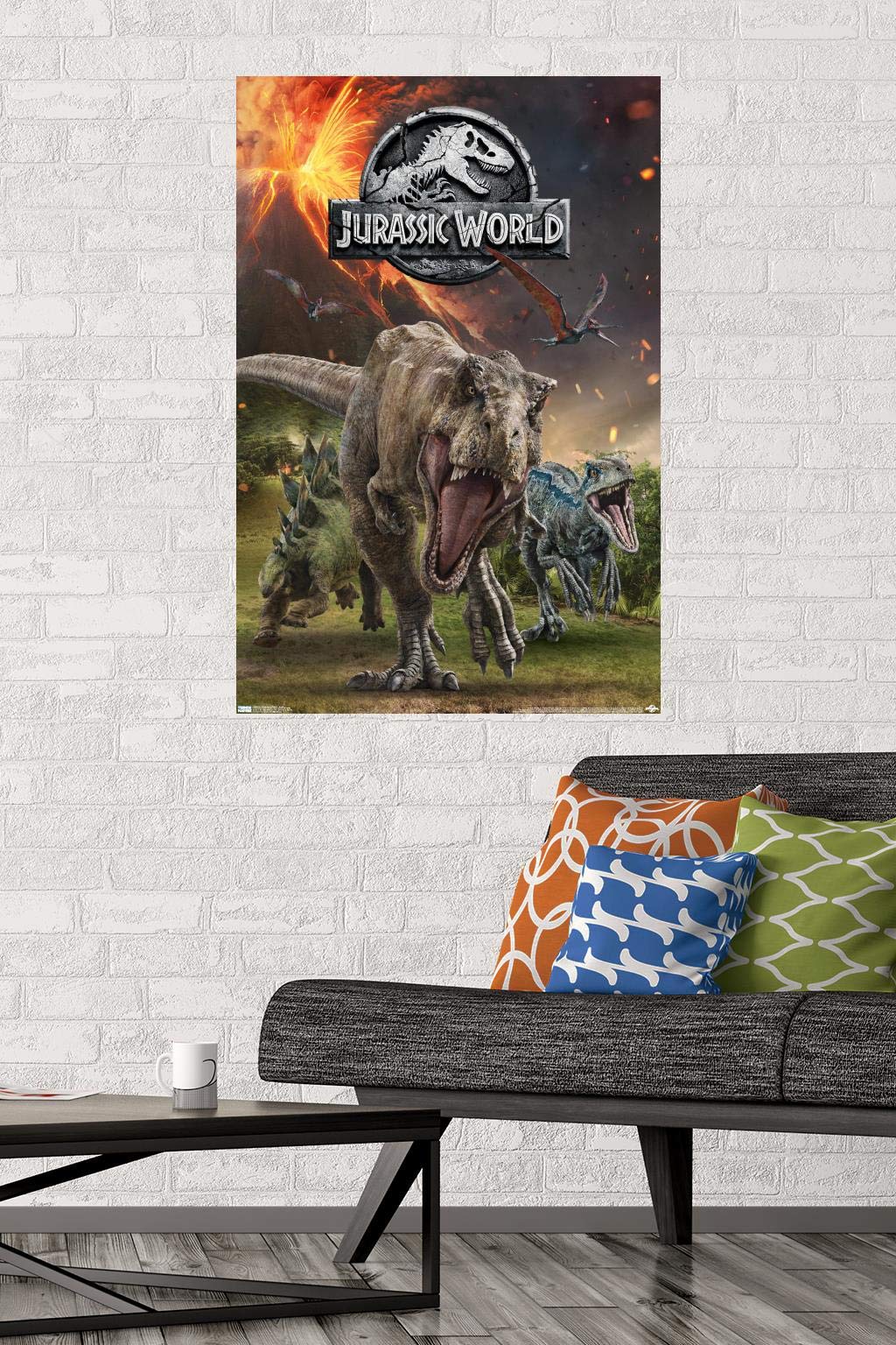 Trends International 24X36 Jurassic World: Fallen Kingdom - Group Wall Poster, 24'' X 36'', Premium Unframed Version