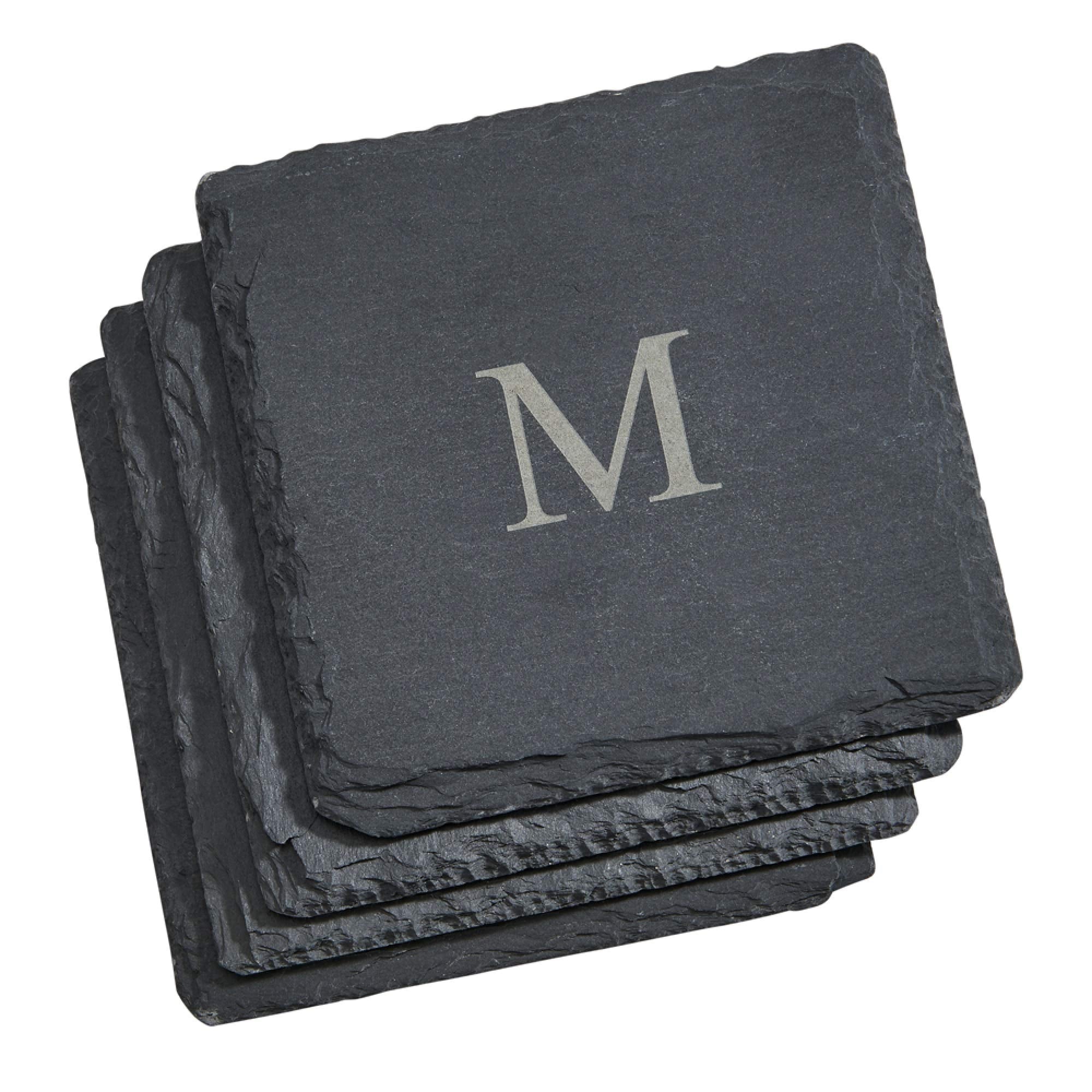 Square Slate Coasters - Set Of 4